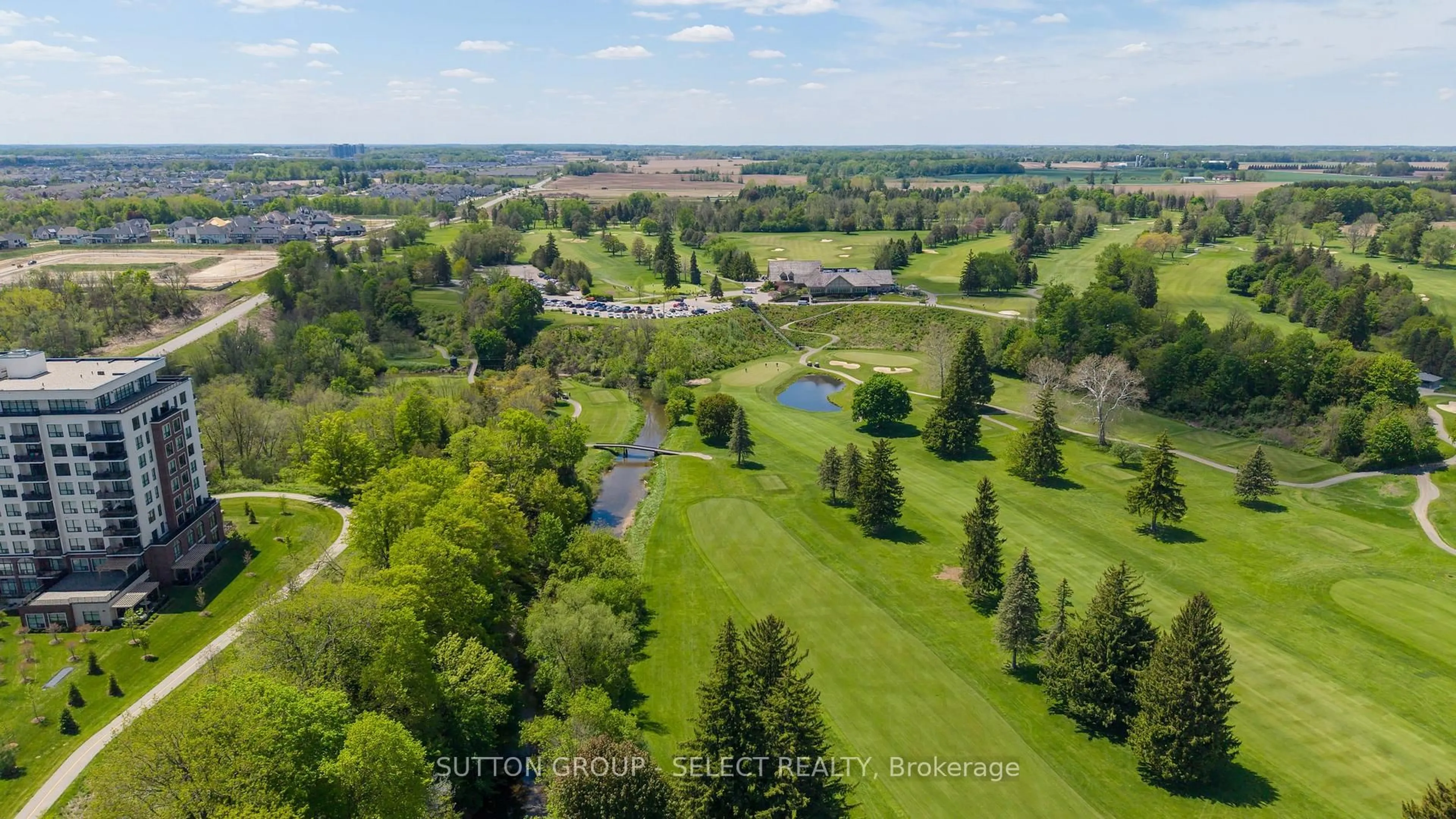 A pic from outside/outdoor area/front of a property/back of a property/a pic from drone, water/lake/river/ocean view for 480 CALLAWAY Rd #114, London North Ontario N6G 0M3