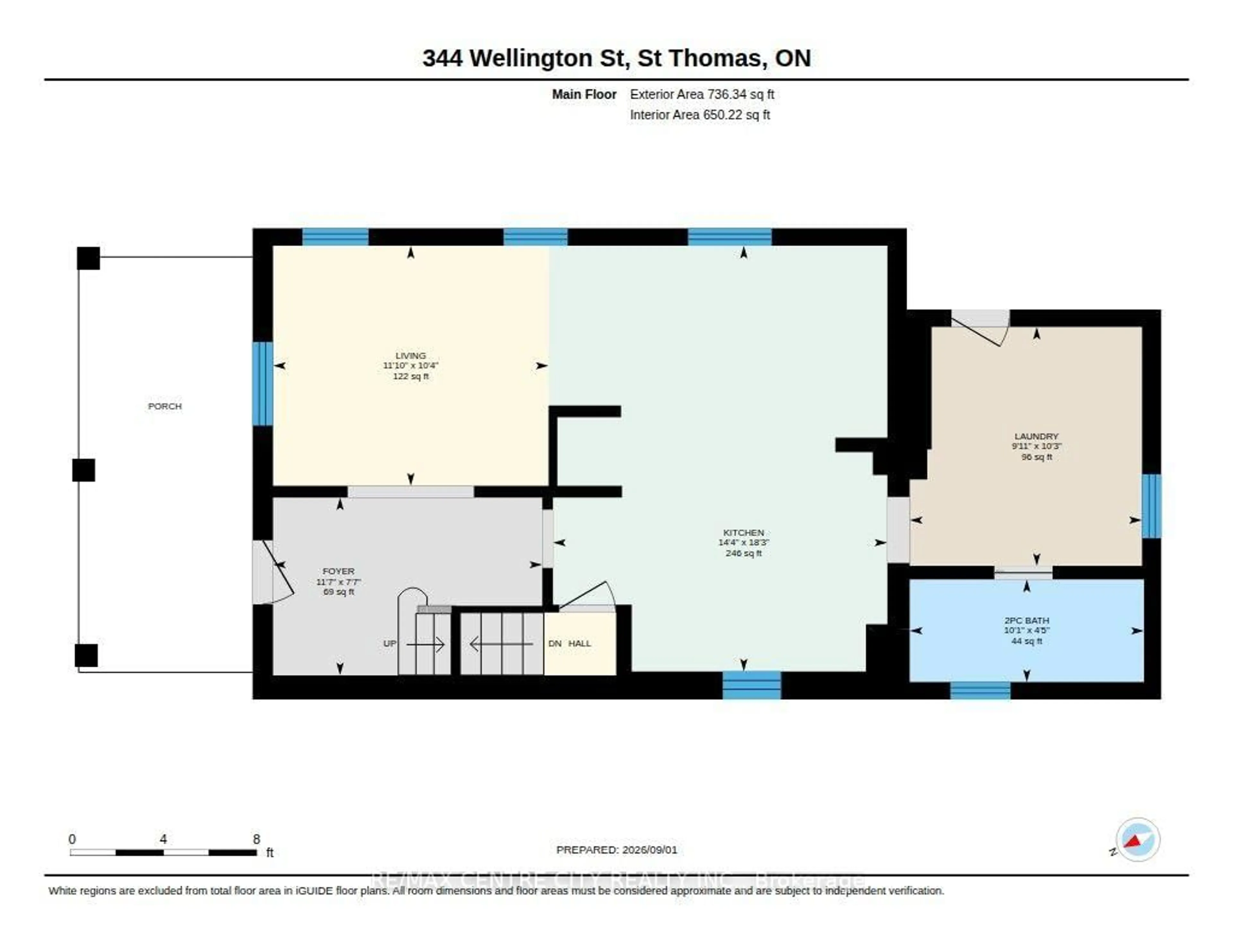 Floor plan for 344 Wellington St, St. Thomas Ontario N5R 2T3