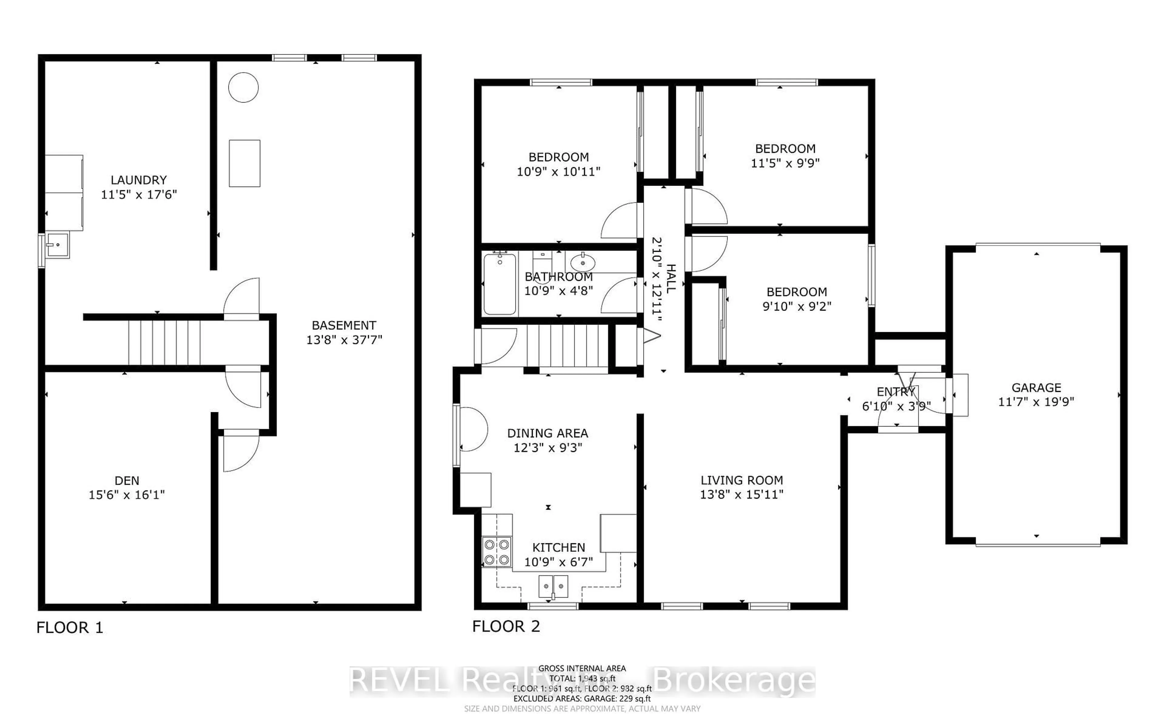 Floor plan for 36 Manor Rd, St. Catharines Ontario L2N 3B5