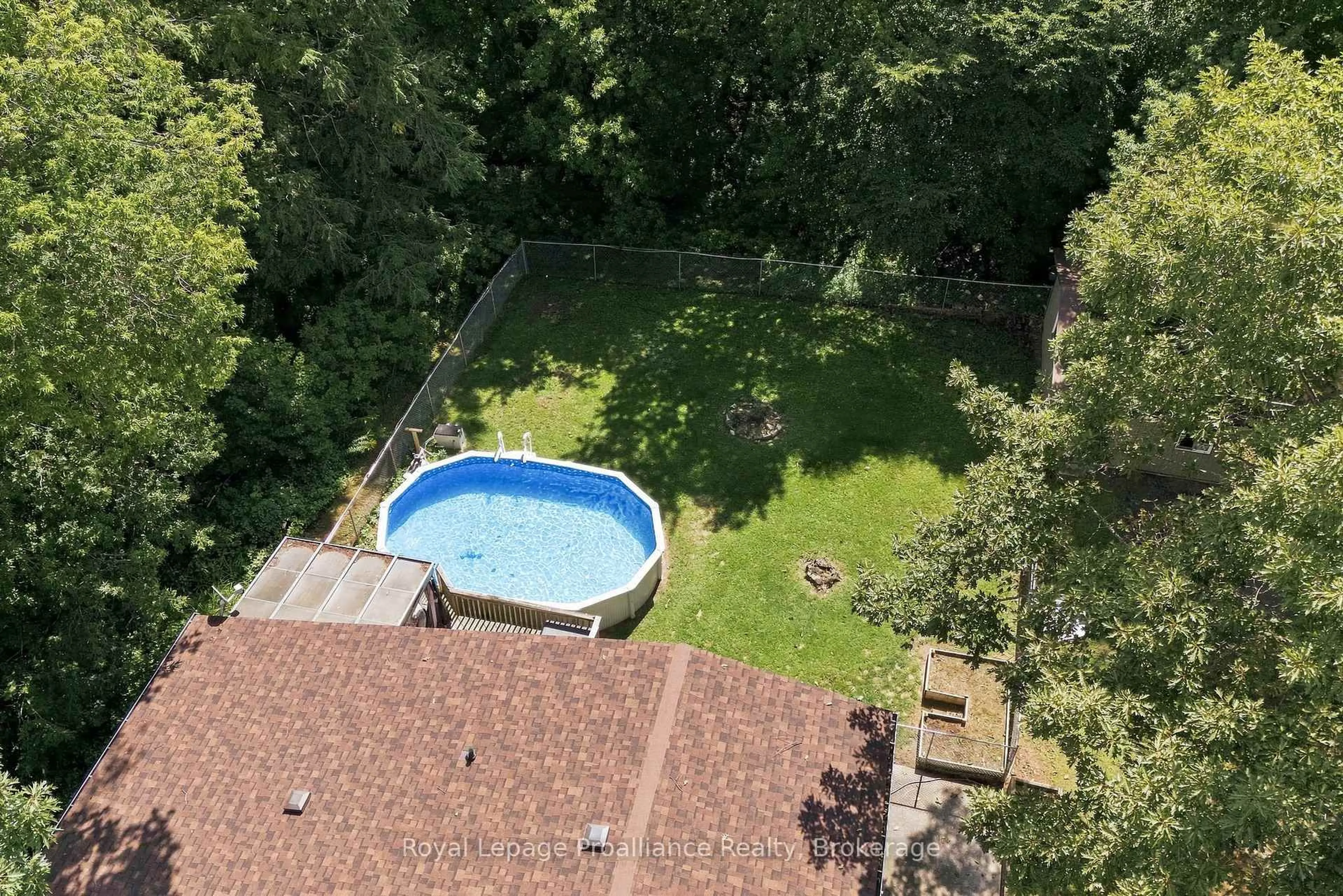 A pic from outside/outdoor area/front of a property/back of a property/a pic from drone, water/lake/river/ocean view for 17537 Telephone Rd, Ingleside Ontario K8V 5P4