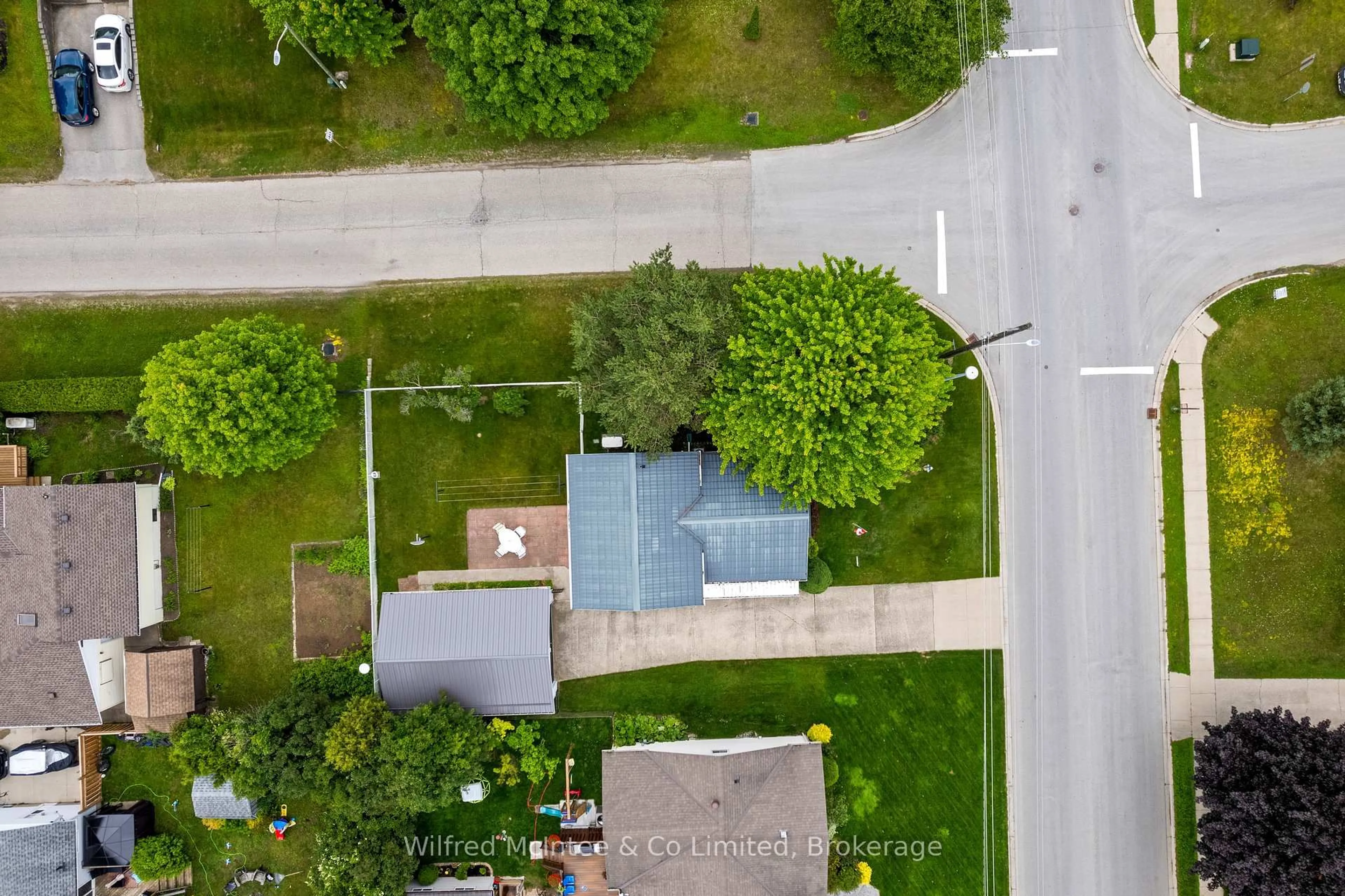 A pic from outside/outdoor area/front of a property/back of a property/a pic from drone, street for 455 Bruce St, Saugeen Shores Ontario N0H 2C1