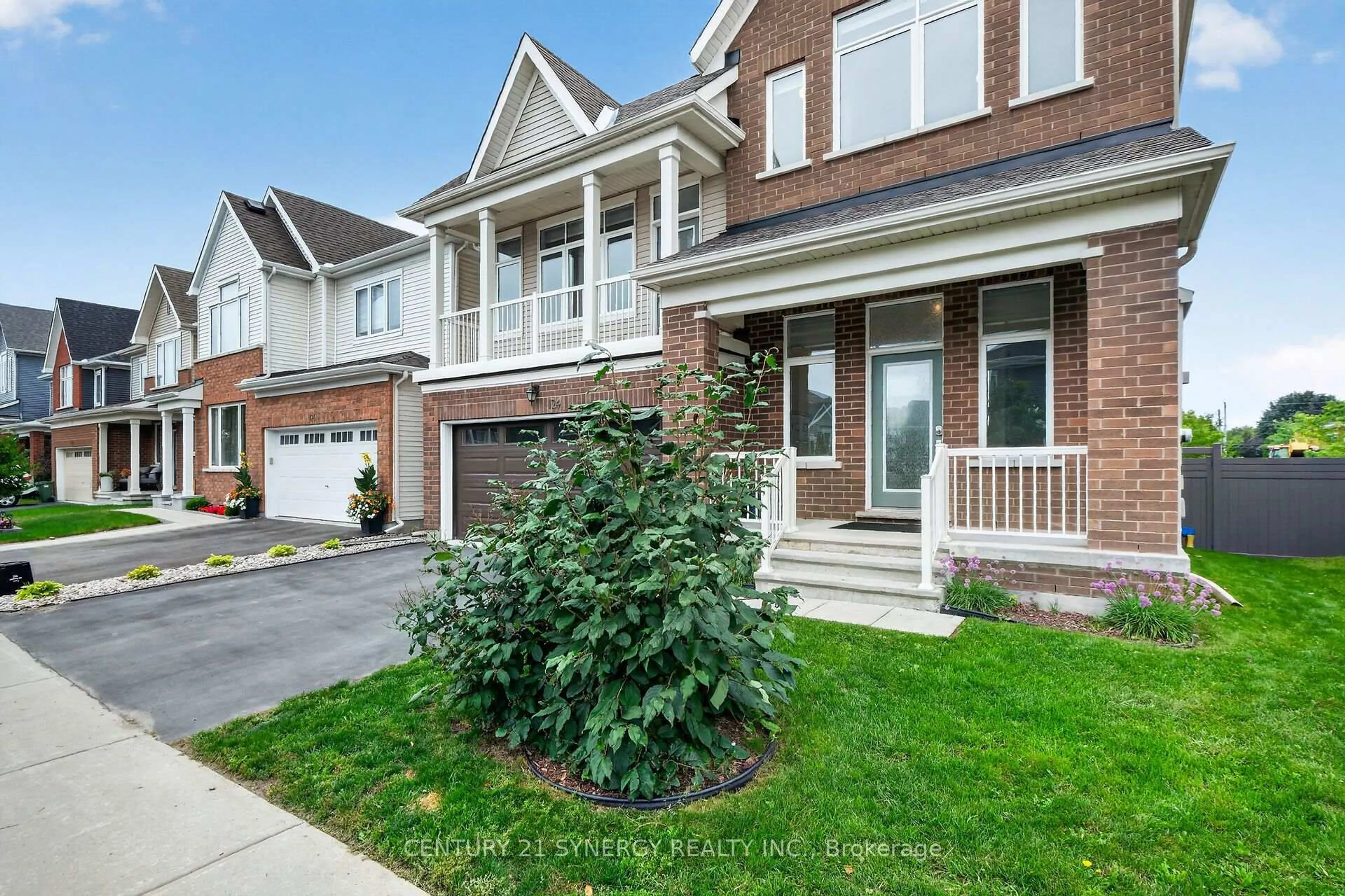 Home with brick exterior material, street for 124 Des Aubrais Cres, Ottawa Ontario K1W 1H2