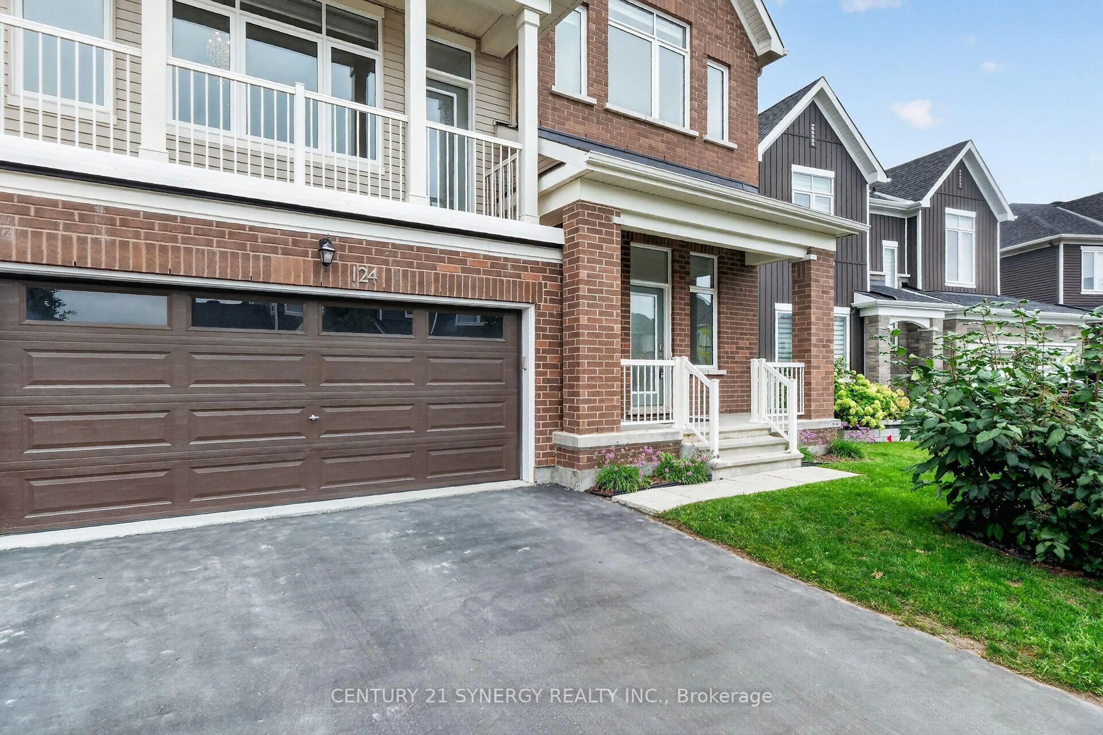 Home with brick exterior material, street for 124 Des Aubrais Cres, Ottawa Ontario K1W 1H2