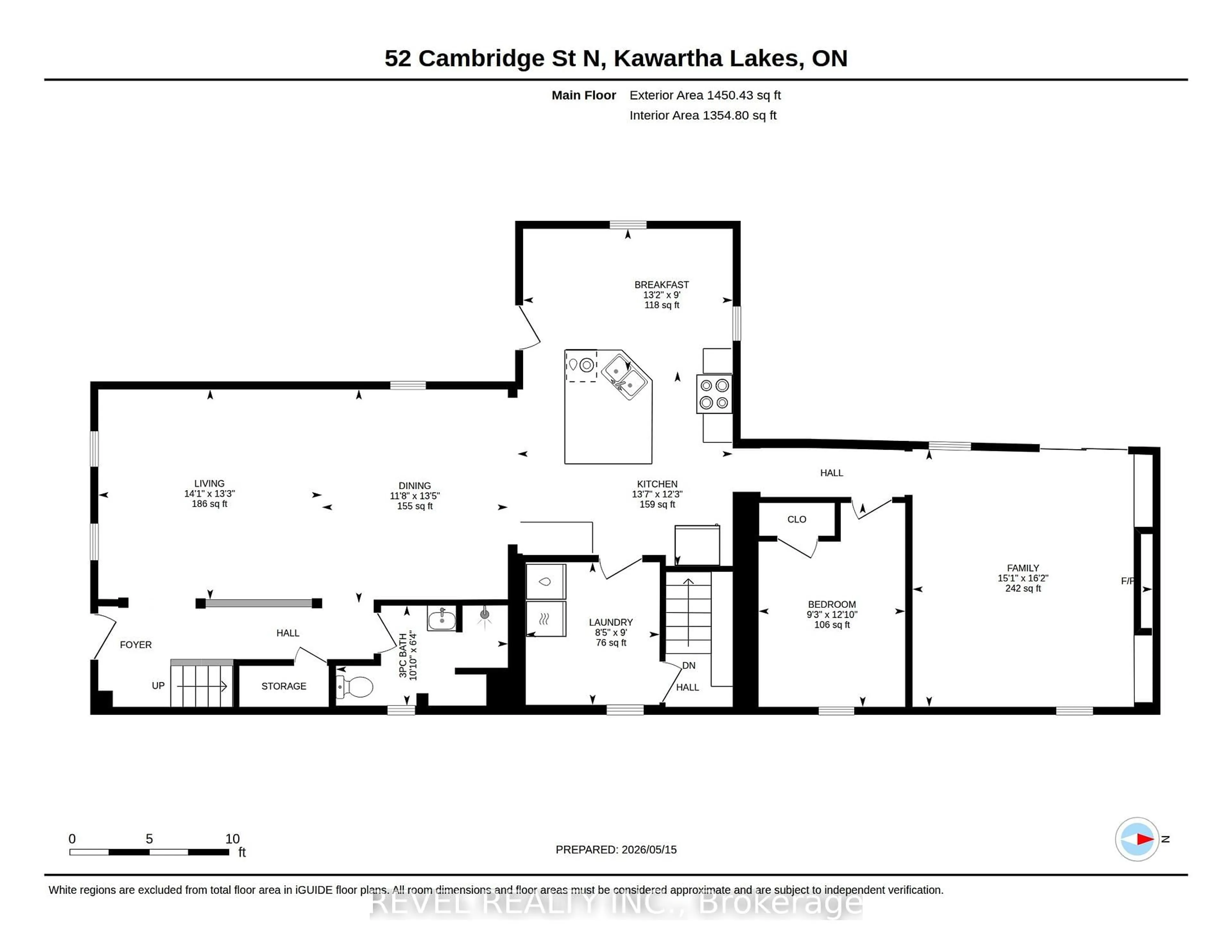 Floor plan for 52 Cambridge St, Kawartha Lakes Ontario K9V 4C7