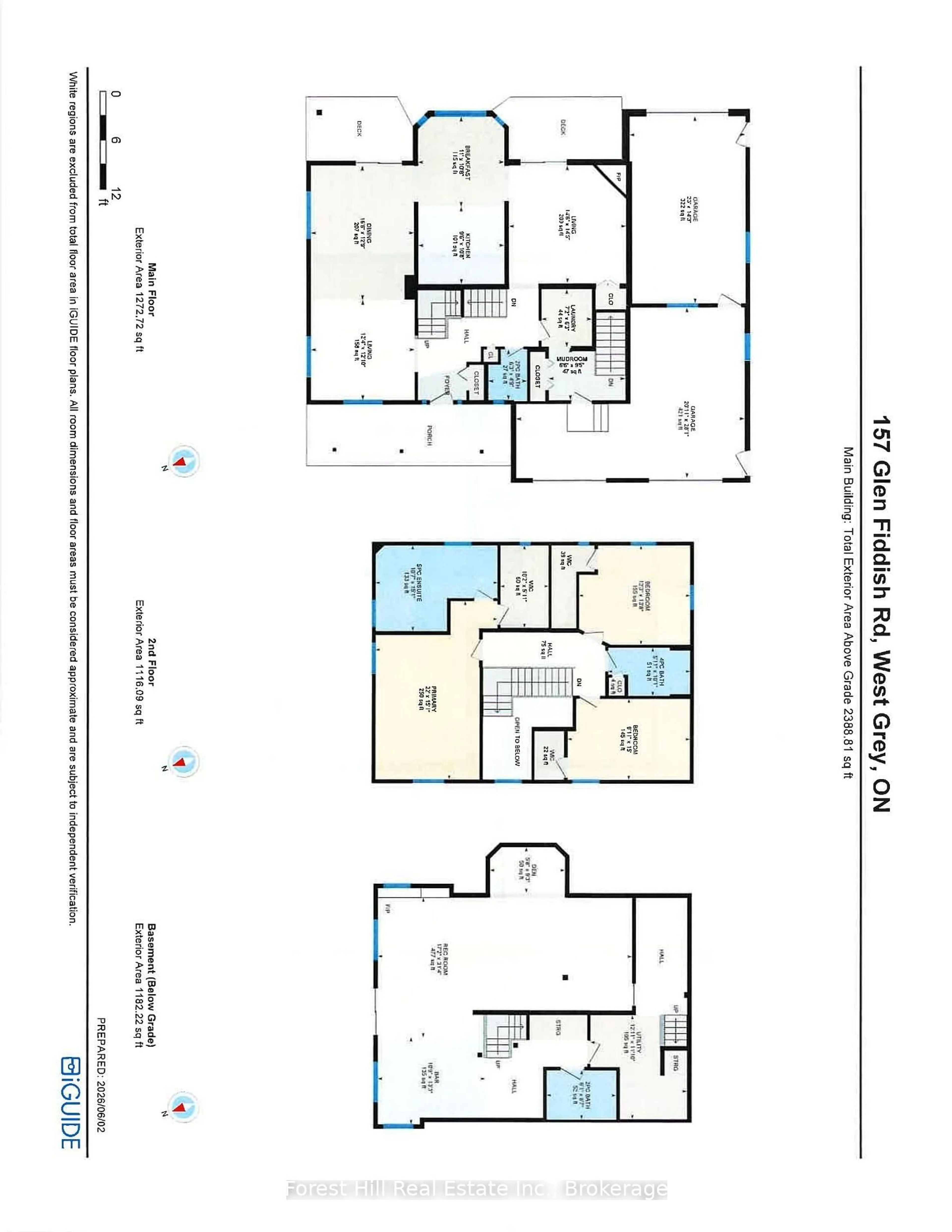 Floor plan for 157 Glen Fiddish Rd, West Grey Ontario N0C 1H0