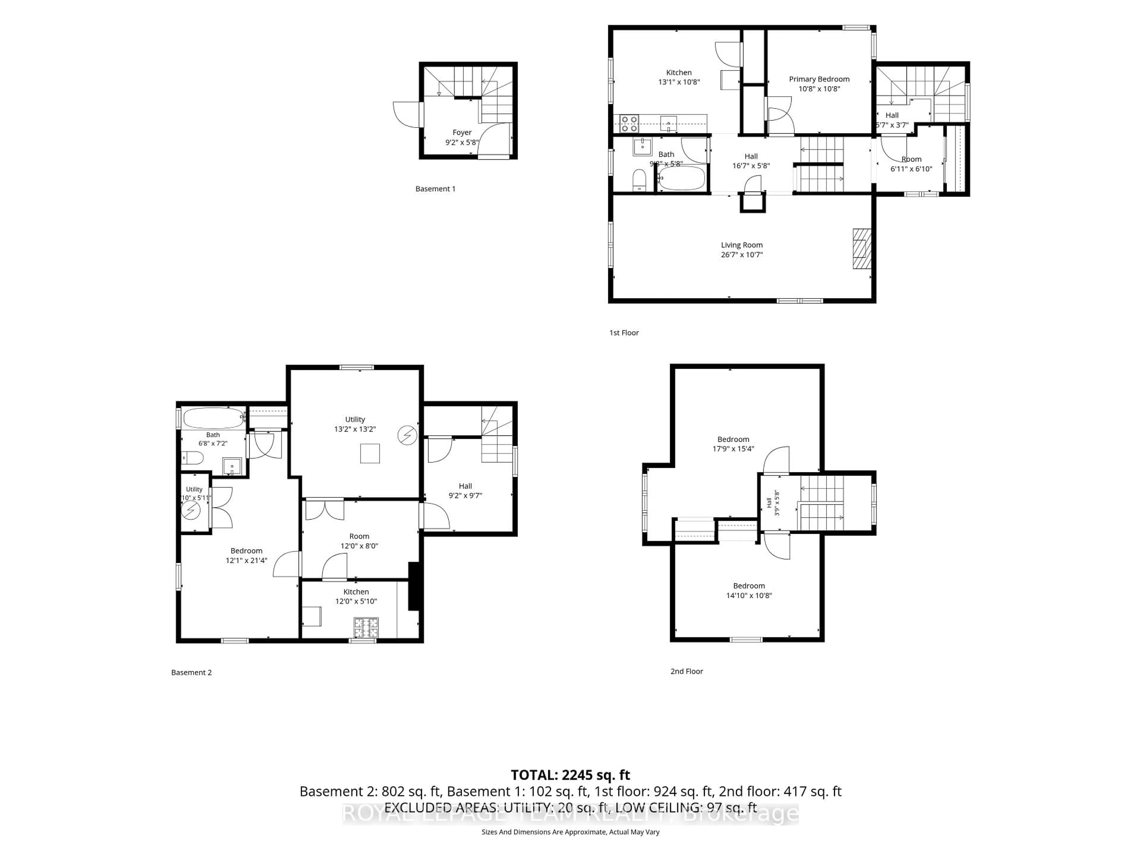 Floor plan for 101 GROSVENOR Ave, Ottawa Ontario K1S 4S8