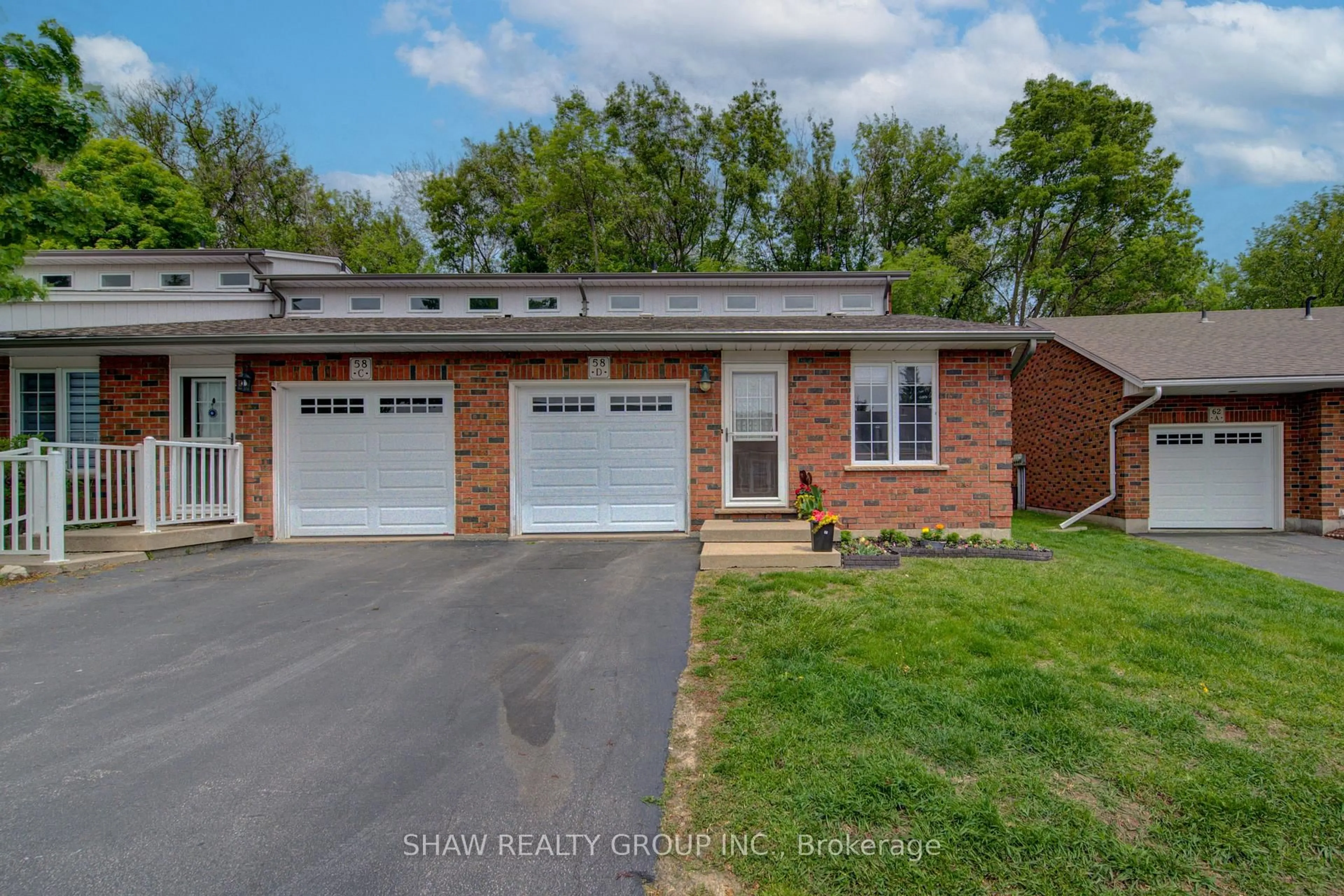 Home with brick exterior material, street for 58D Harris Ave, Brantford Ontario N3R 2E9
