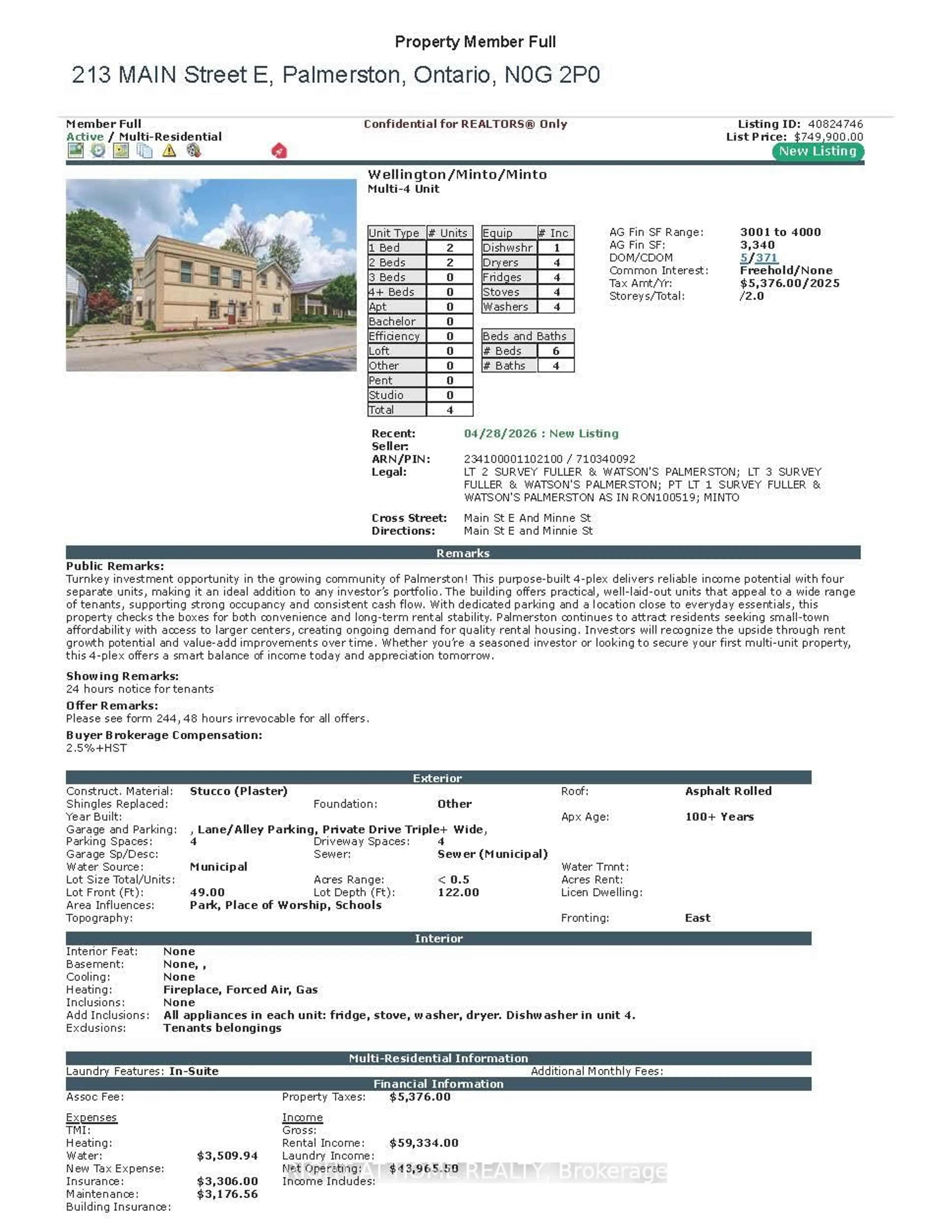 Floor plan for 213 Main St, Minto Ontario N0G 2P0