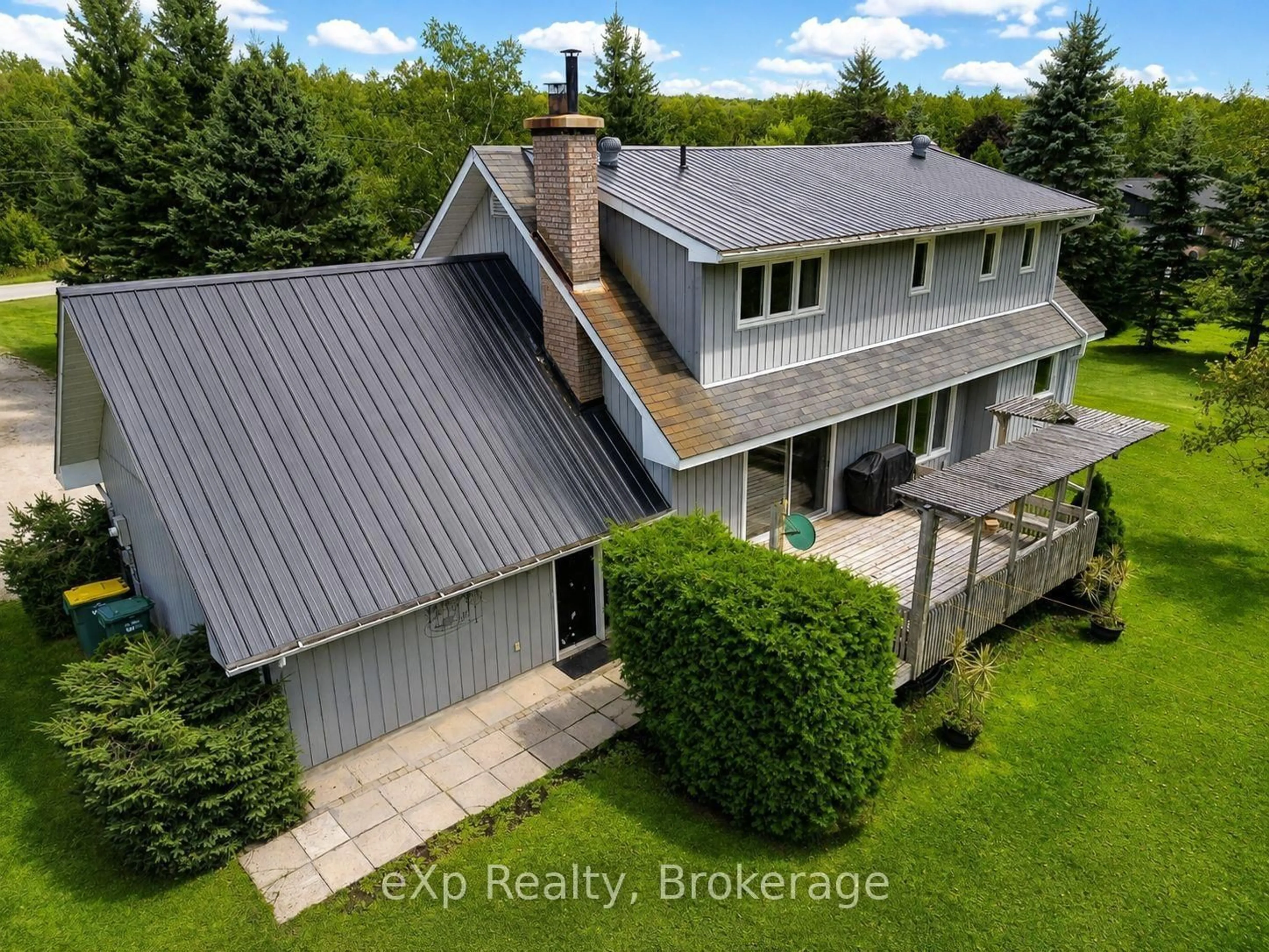 A pic from outside/outdoor area/front of a property/back of a property/a pic from drone, building for 271 River Rd, Grey Highlands Ontario N0C 1C0