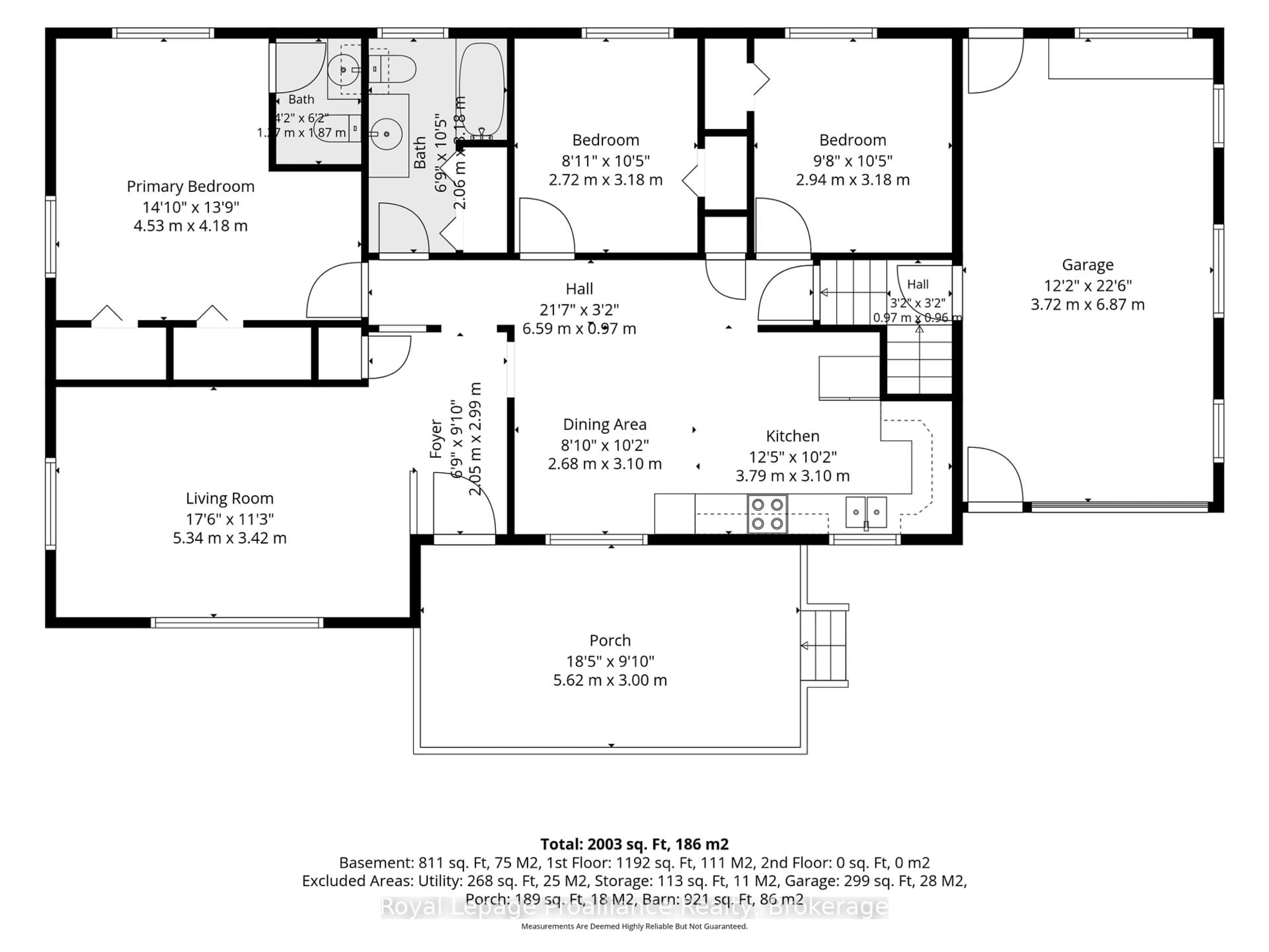 Floor plan for 70 Simpson St, Brighton Ontario K0K 1H0