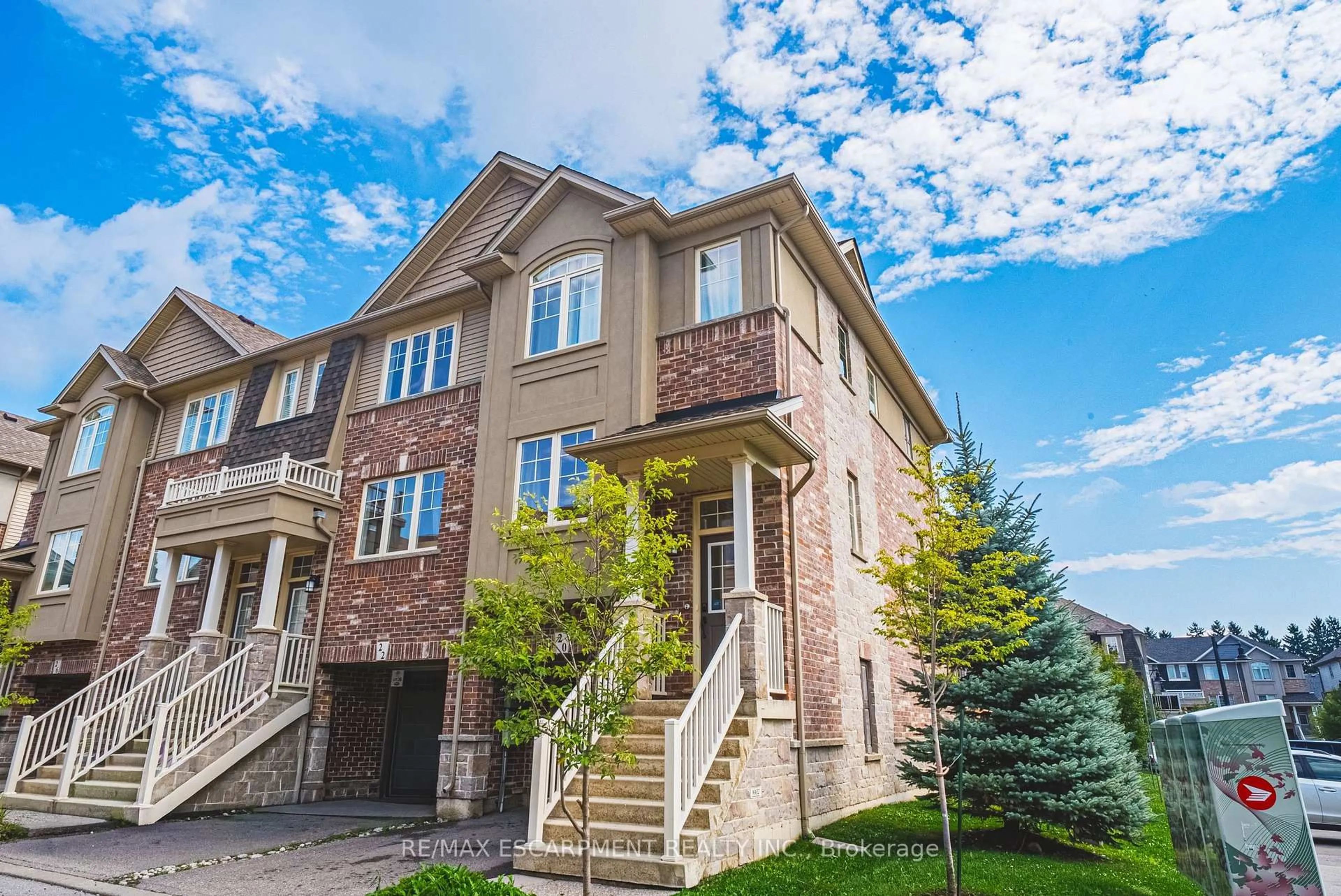 Home with brick exterior material, street for 20 BARLEY Lane, Hamilton Ontario L9K 0K1