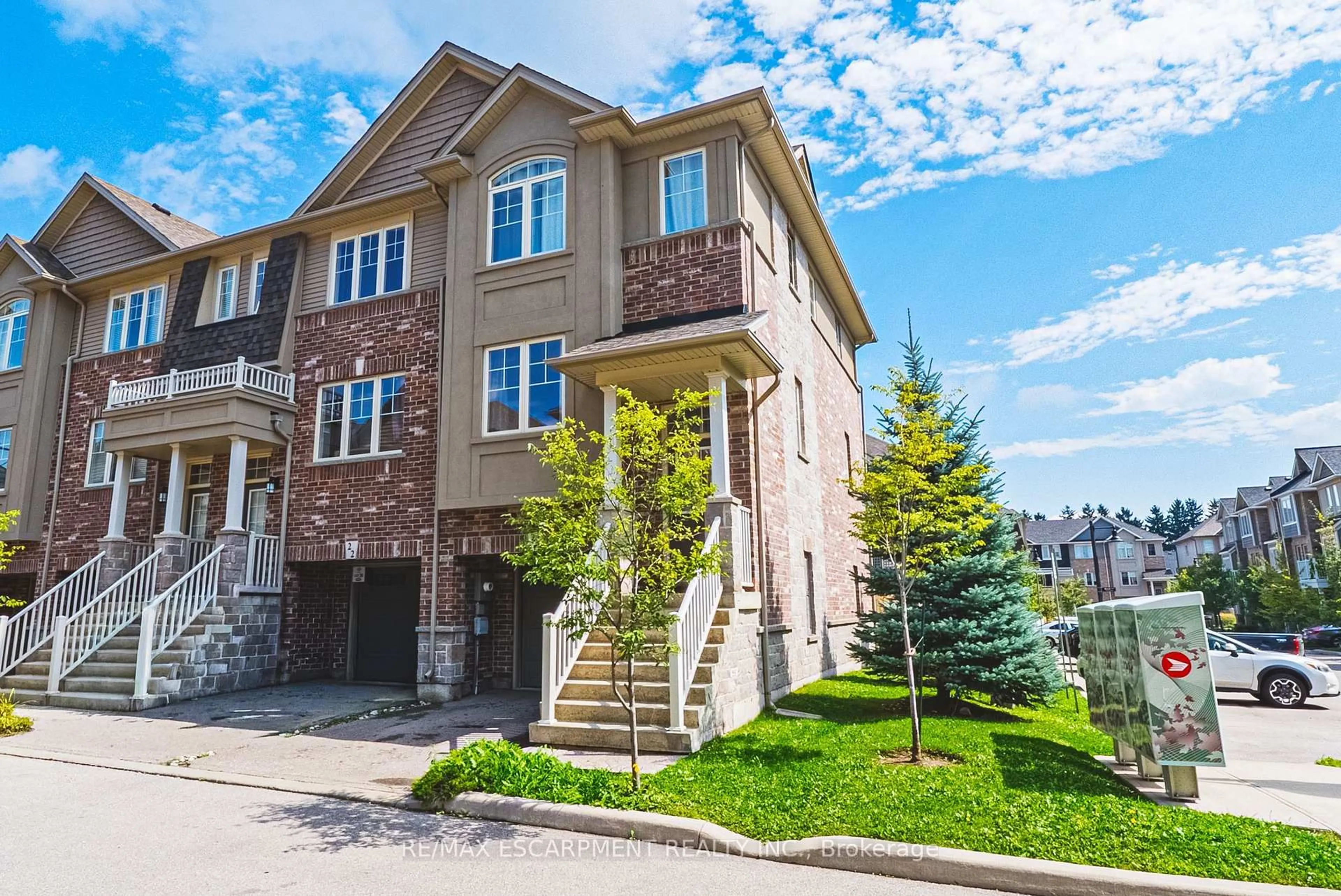 Home with brick exterior material, street for 20 BARLEY Lane, Hamilton Ontario L9K 0K1