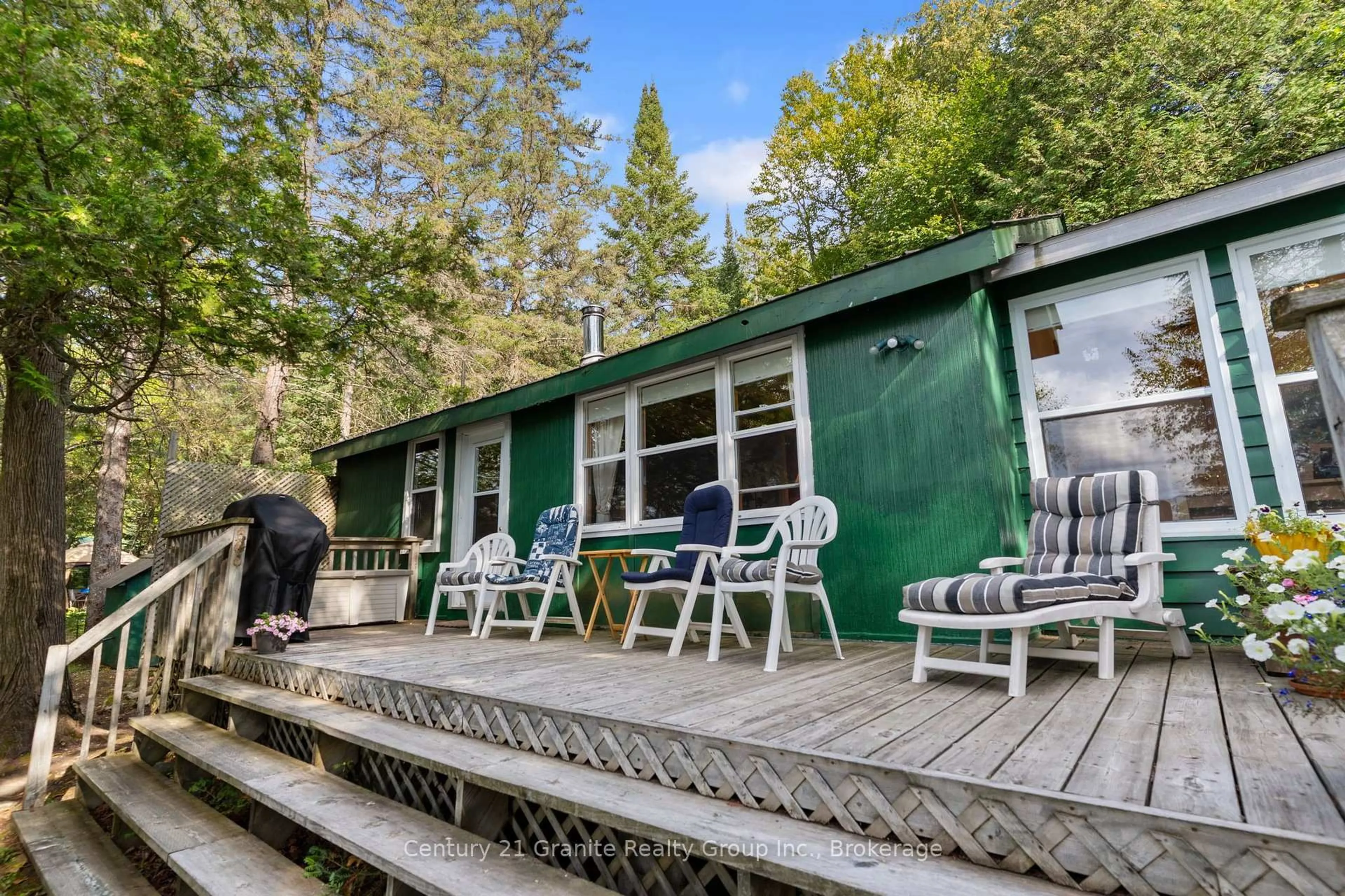 Patio, water/lake/river/ocean view for 1010 Badger Lane, Dysart et al Ontario K0M 1S0