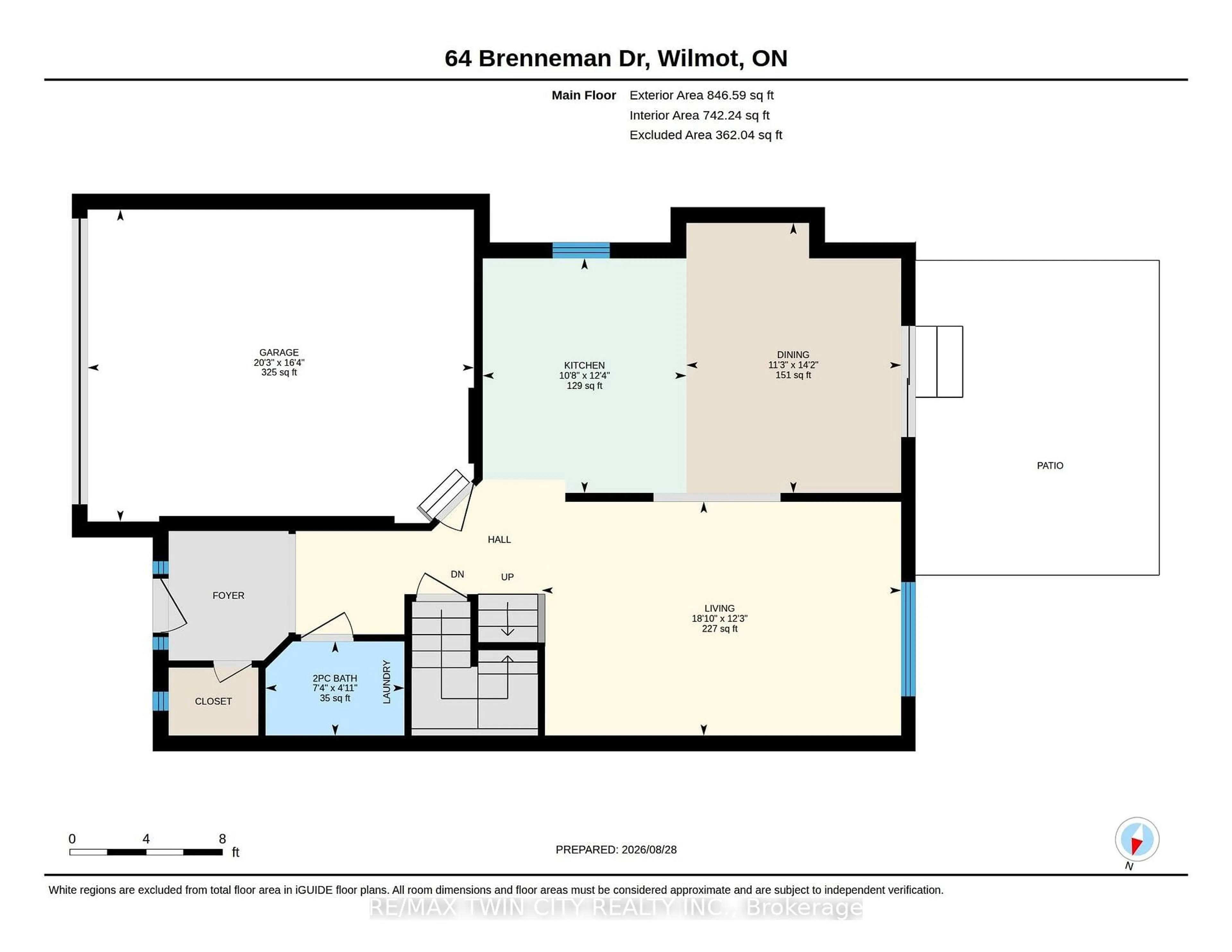 Floor plan for 64 Brenneman Dr, Wilmot Ontario N3A 4M9