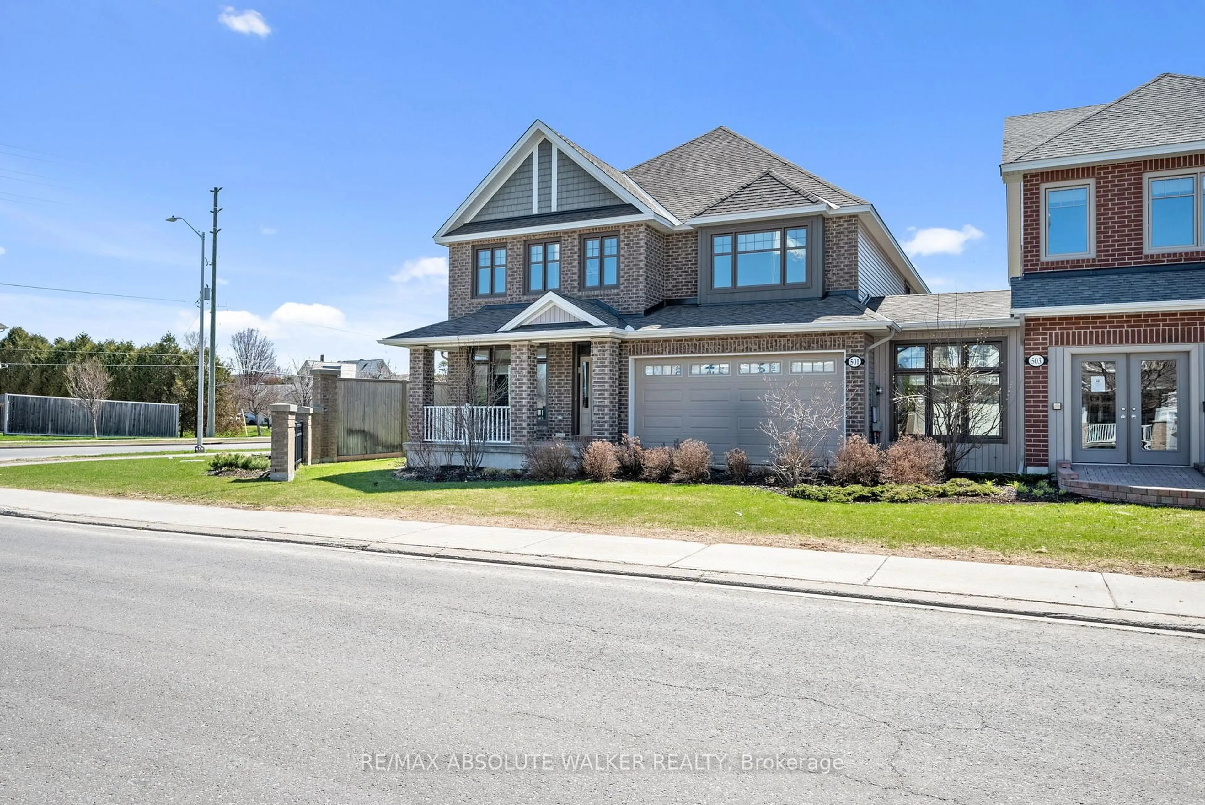 Home with brick exterior material, street for 501 EGRET Way, Ottawa Ontario K2J 5V3