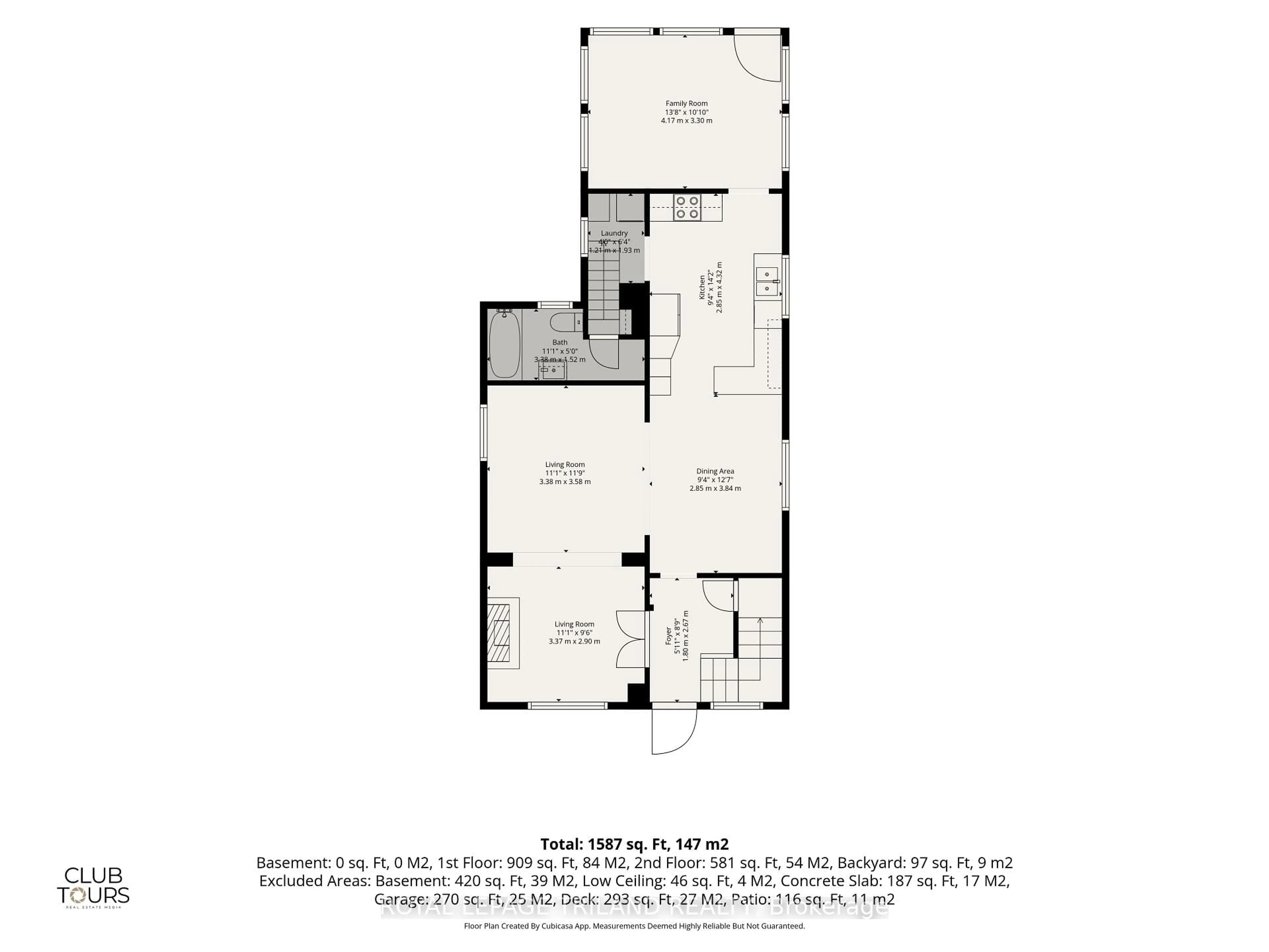 Floor plan for 574 Princess Ave, London East Ontario N6B 2B9