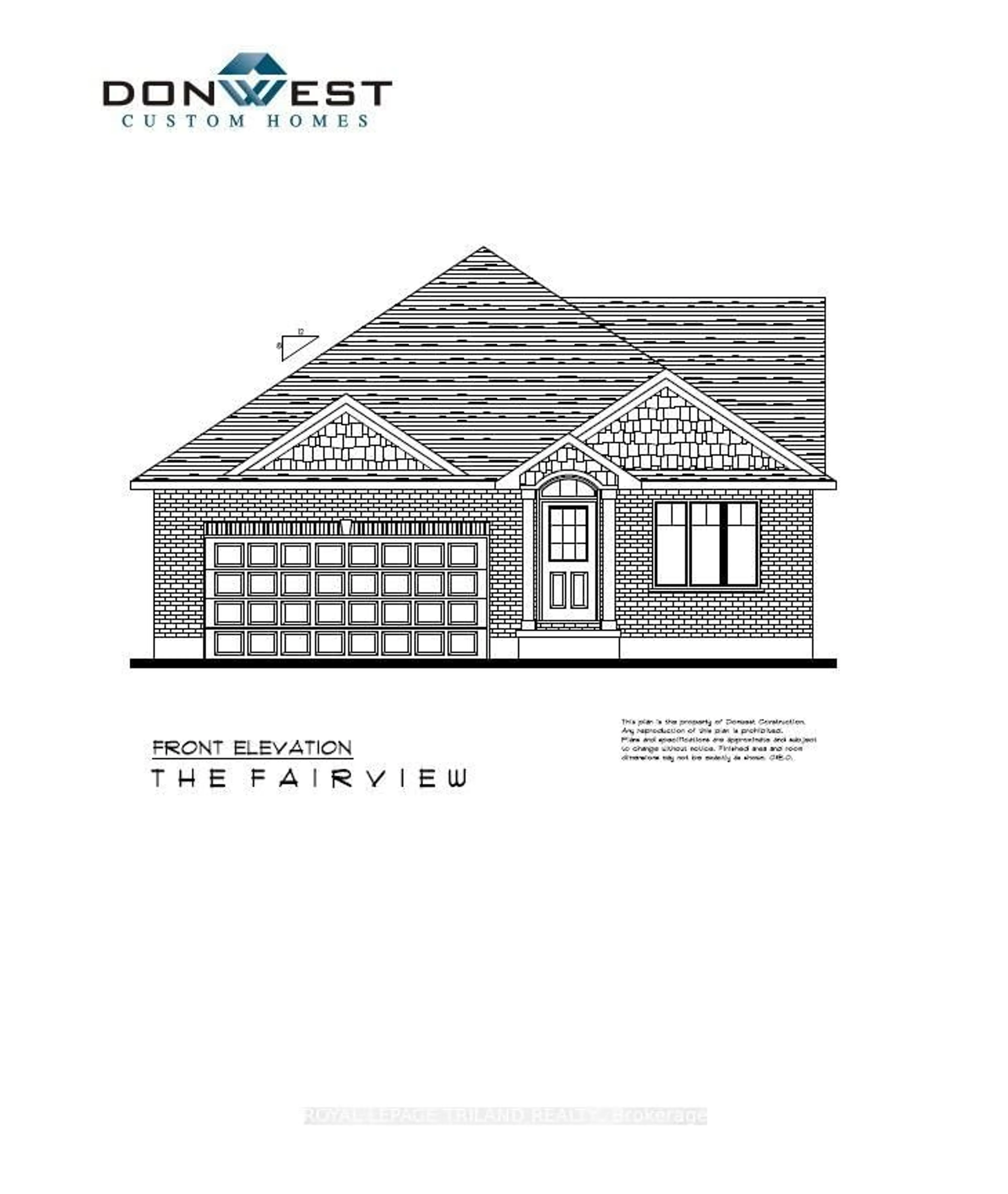Floor plan for Lot 11 Sandymount Pkwy, St. Thomas Ontario N5P 2K8