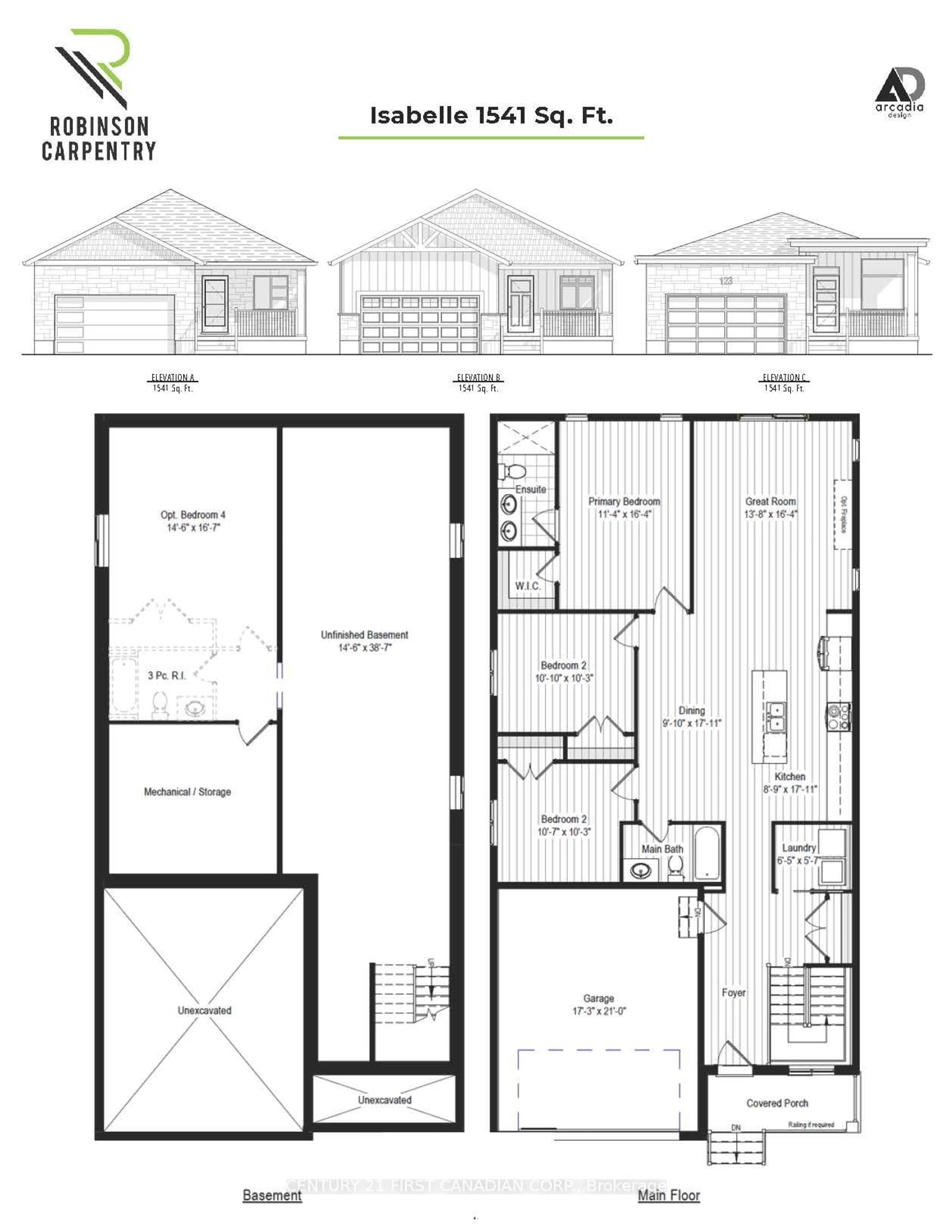 Floor plan for 107 Victoria Ave, South Huron Ontario N0M 1M0