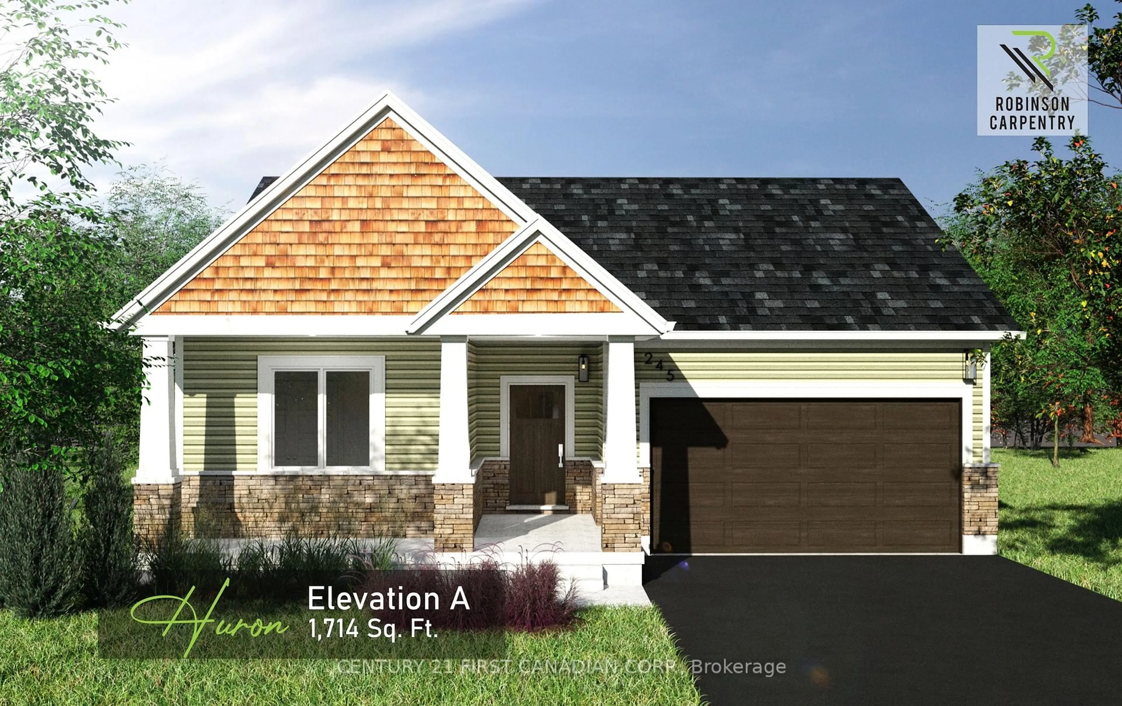 Home with vinyl exterior material, street for 103 Victoria Ave, South Huron Ontario N0M 1M0