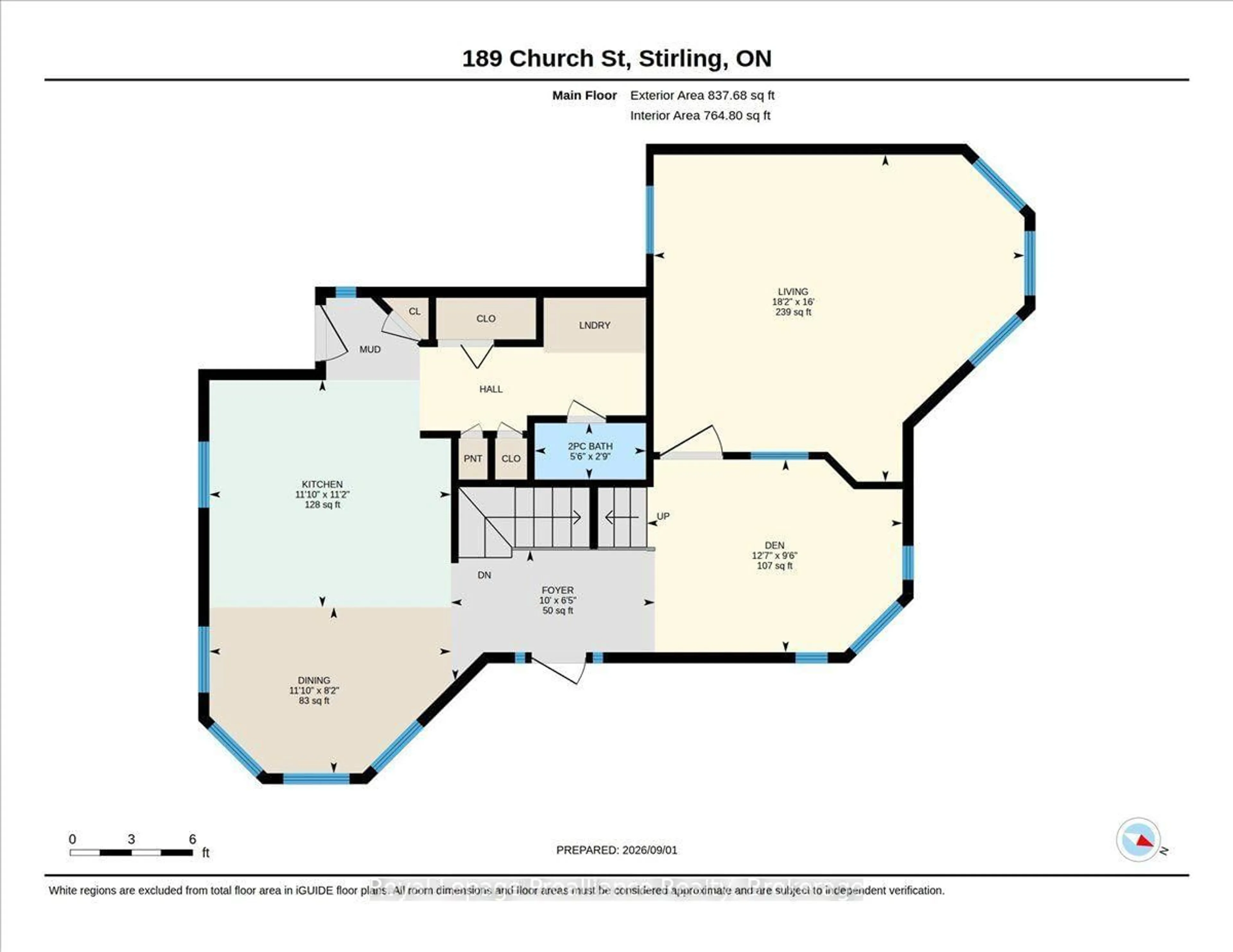 Floor plan for 189 Church St, Stirling Ontario K0K 3E0
