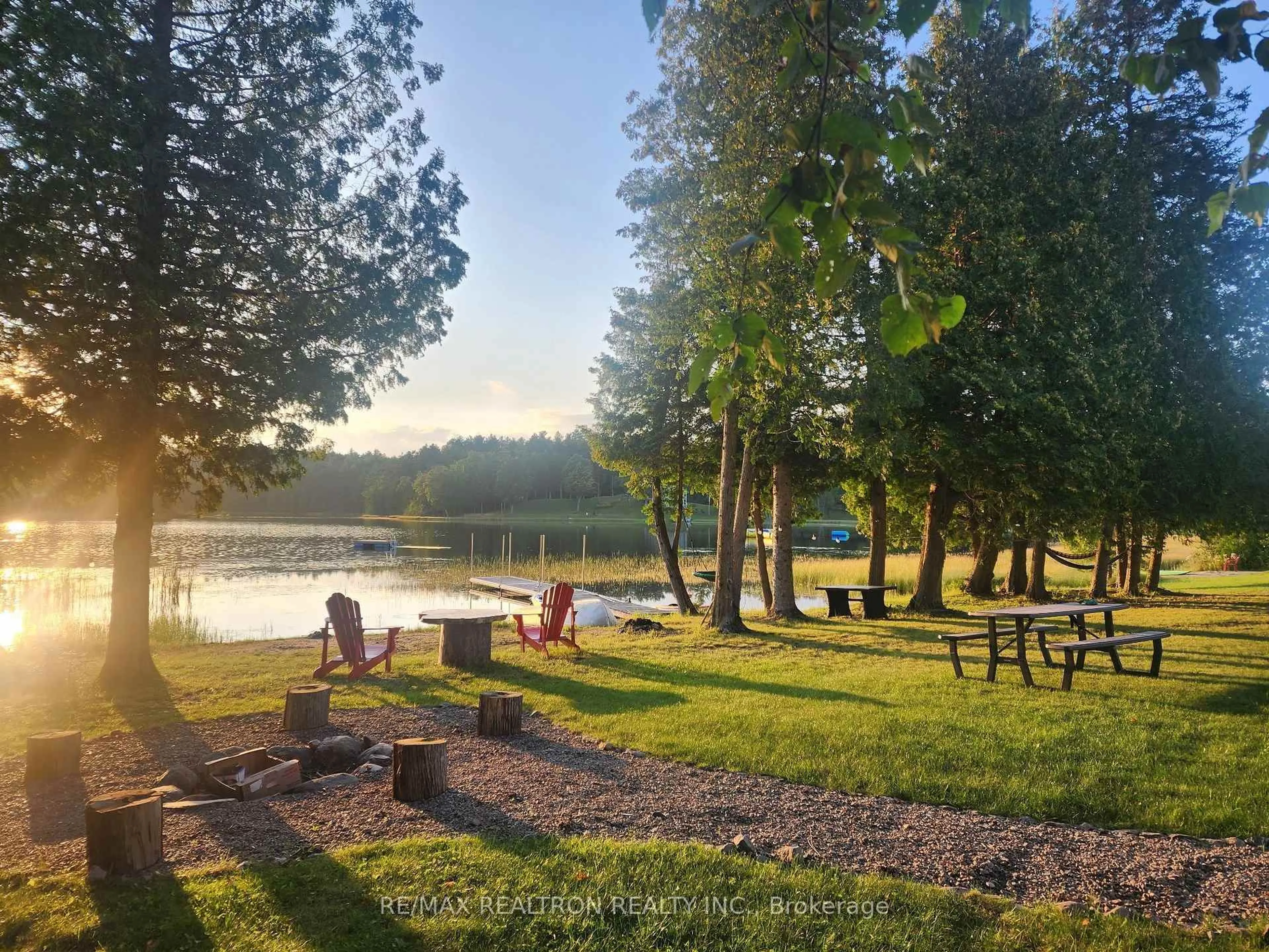 Patio, water/lake/river/ocean view for 91 Lake Lapinskie Lane, Wilno Ontario K0J 2N0