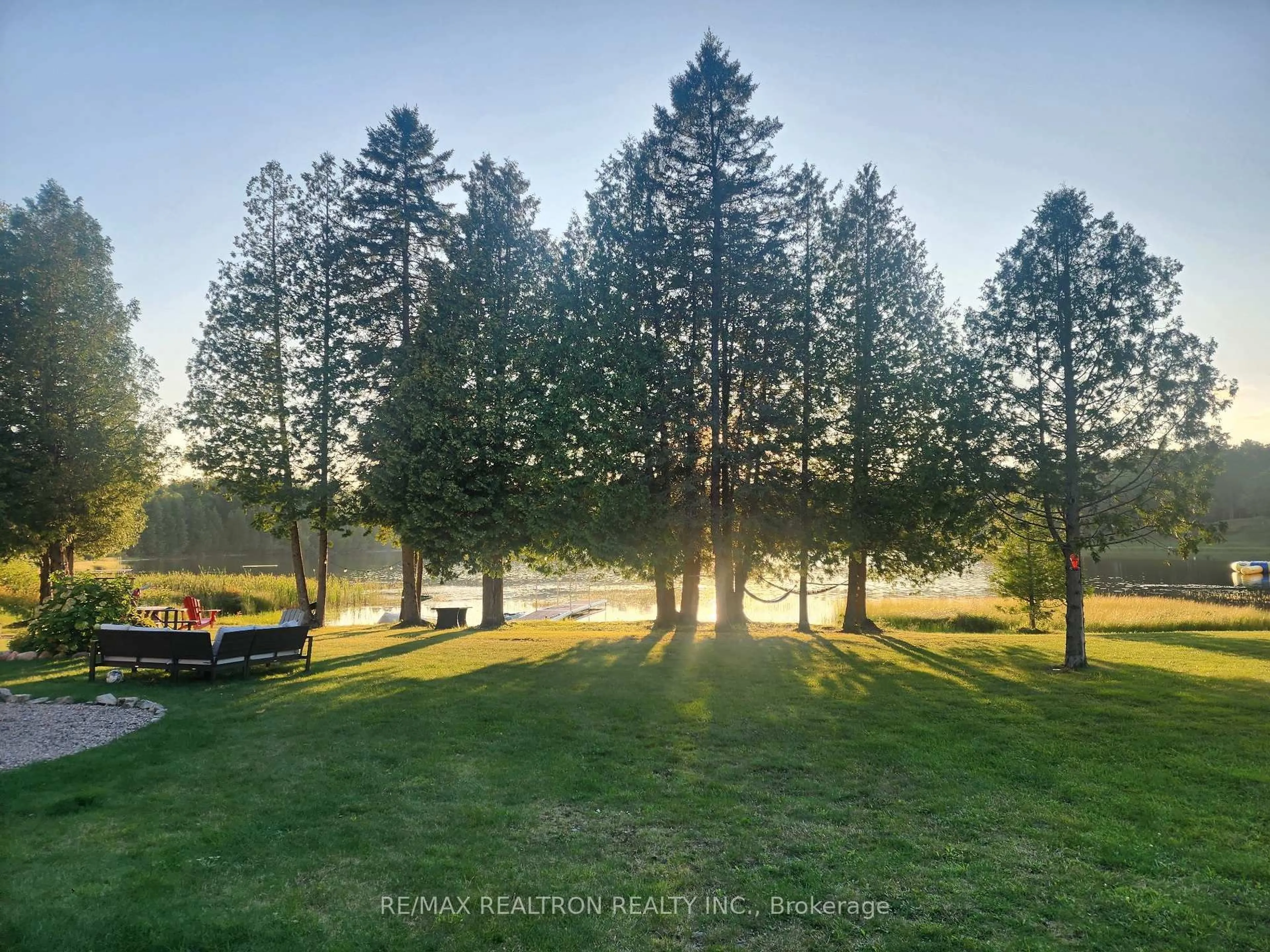 A pic from outside/outdoor area/front of a property/back of a property/a pic from drone, forest/trees view for 91 Lake Lapinskie Lane, Wilno Ontario K0J 2N0
