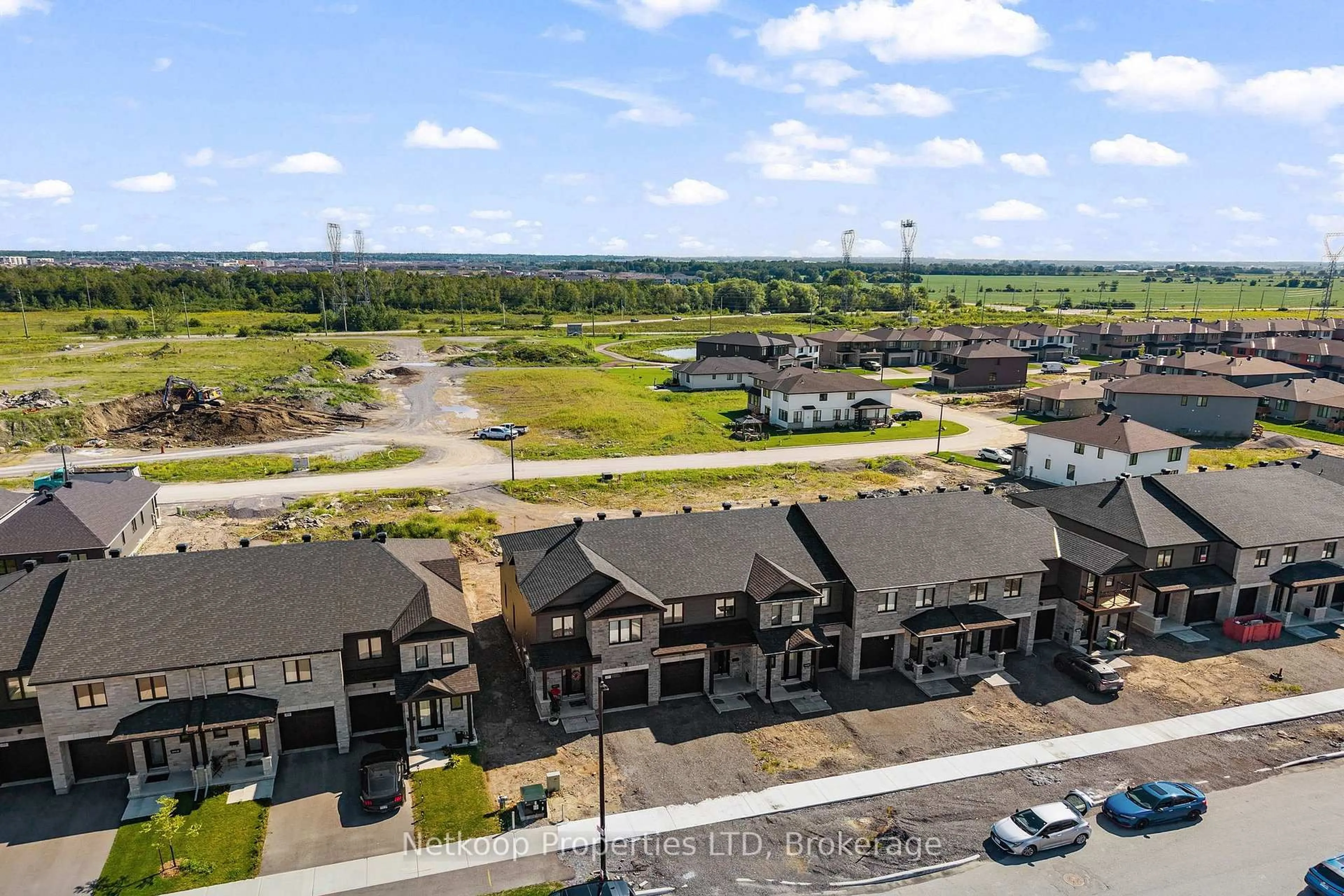 A pic from outside/outdoor area/front of a property/back of a property/a pic from drone, water/lake/river/ocean view for 1158 Cope Dr, Stittsville Ontario K2S 3C3