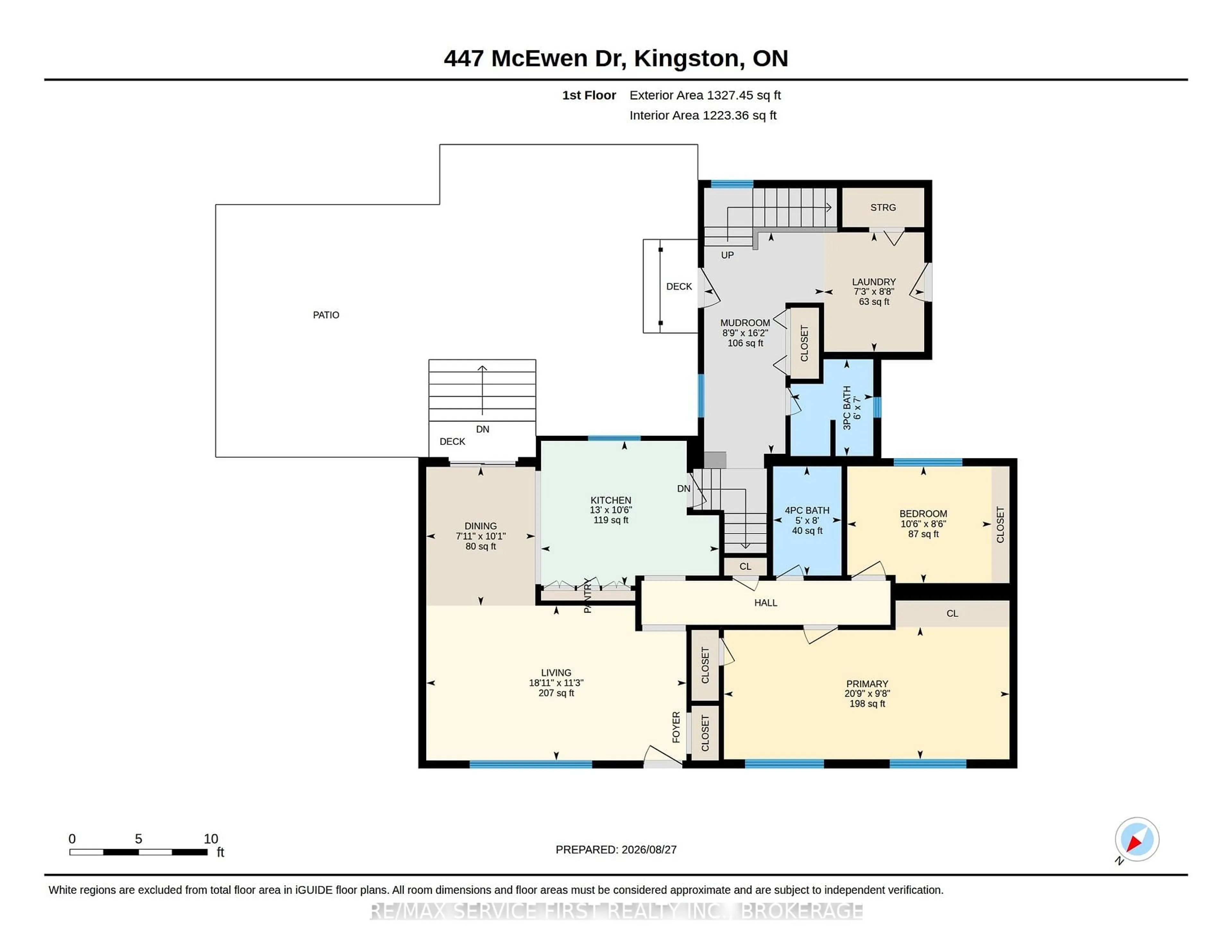 Floor plan for 447 McEwen Dr, Kingston Ontario K7M 3W6