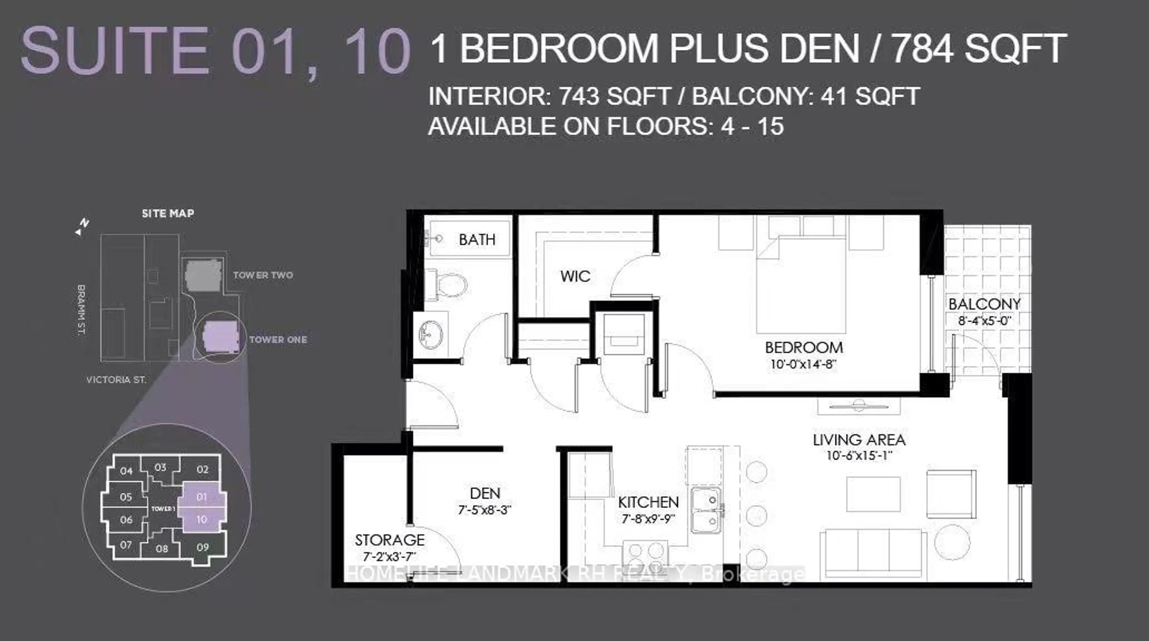 Floor plan for 100 Garment St #1210, Kitchener Ontario N2G 0C3