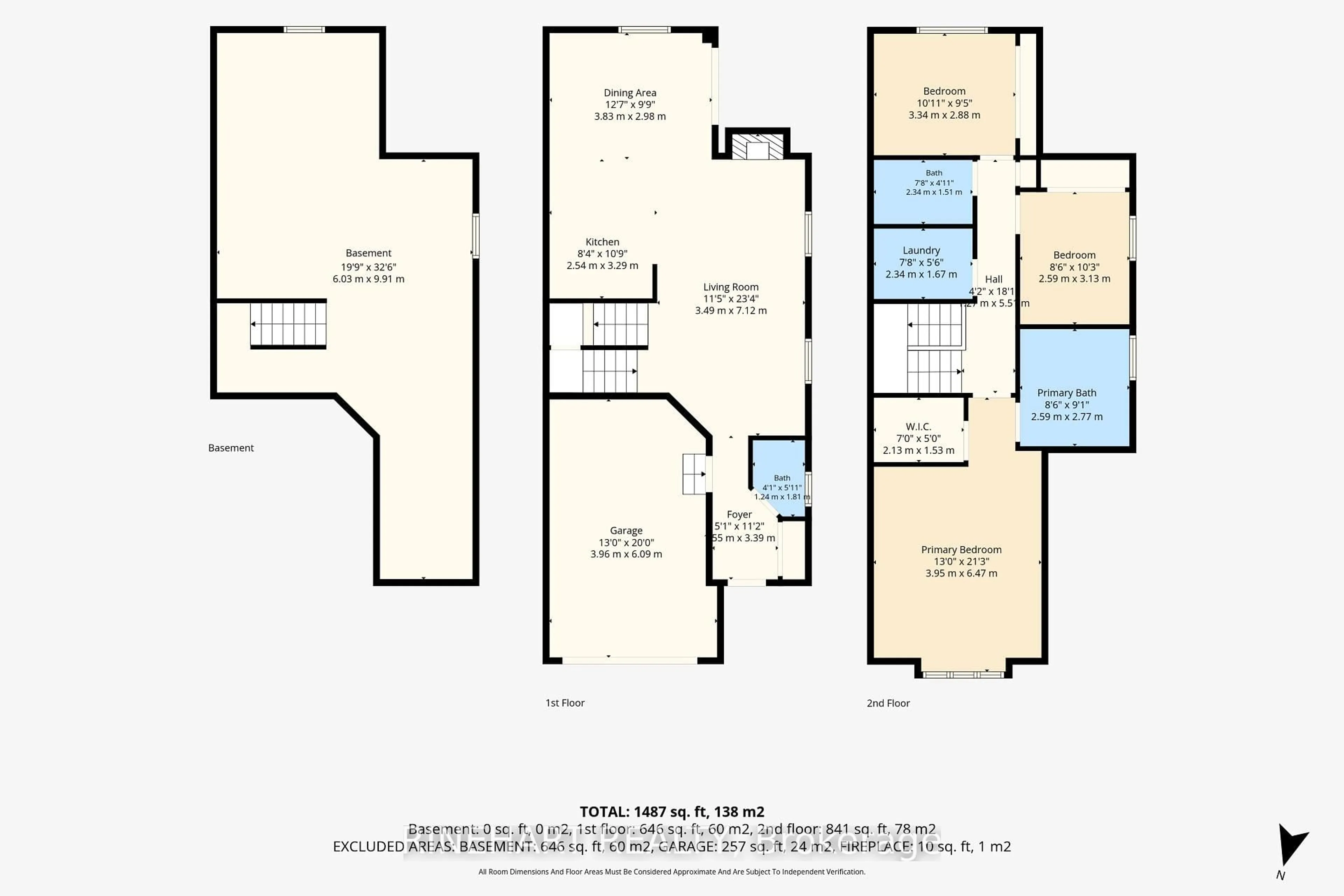 Floor plan for 939 Silverfox Cres, London North Ontario N6G 5B6