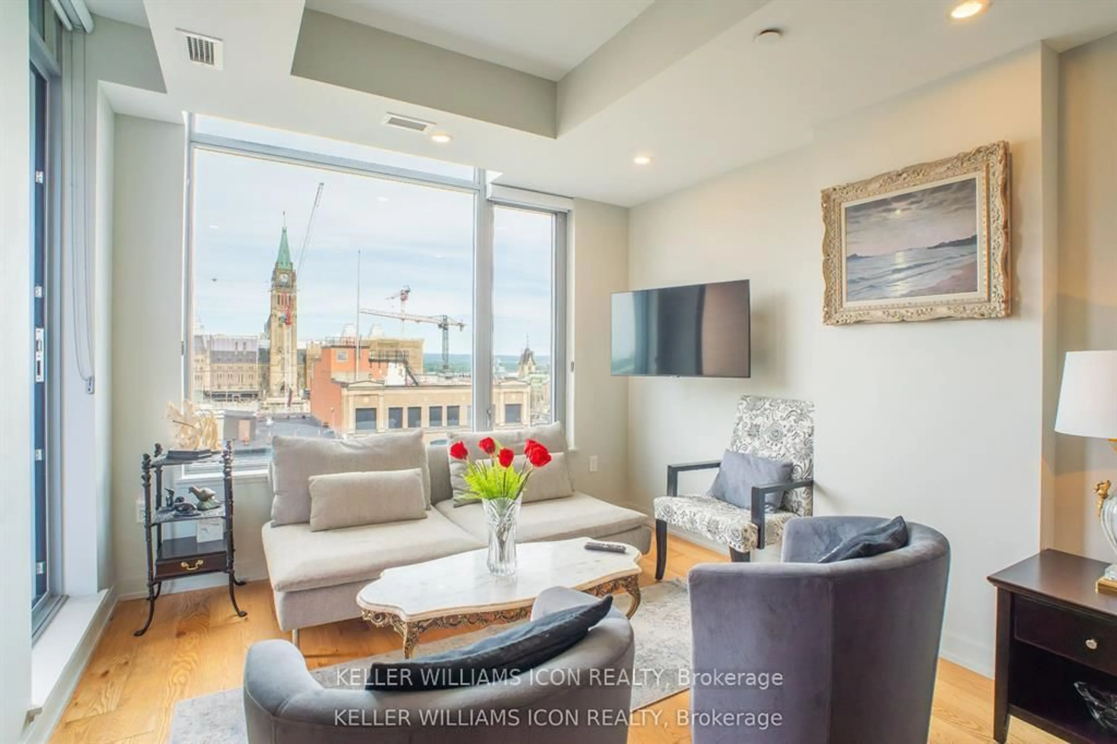 Living room with furniture, unknown for 101 Queen St #1105, Ottawa Ontario K1P 0B7