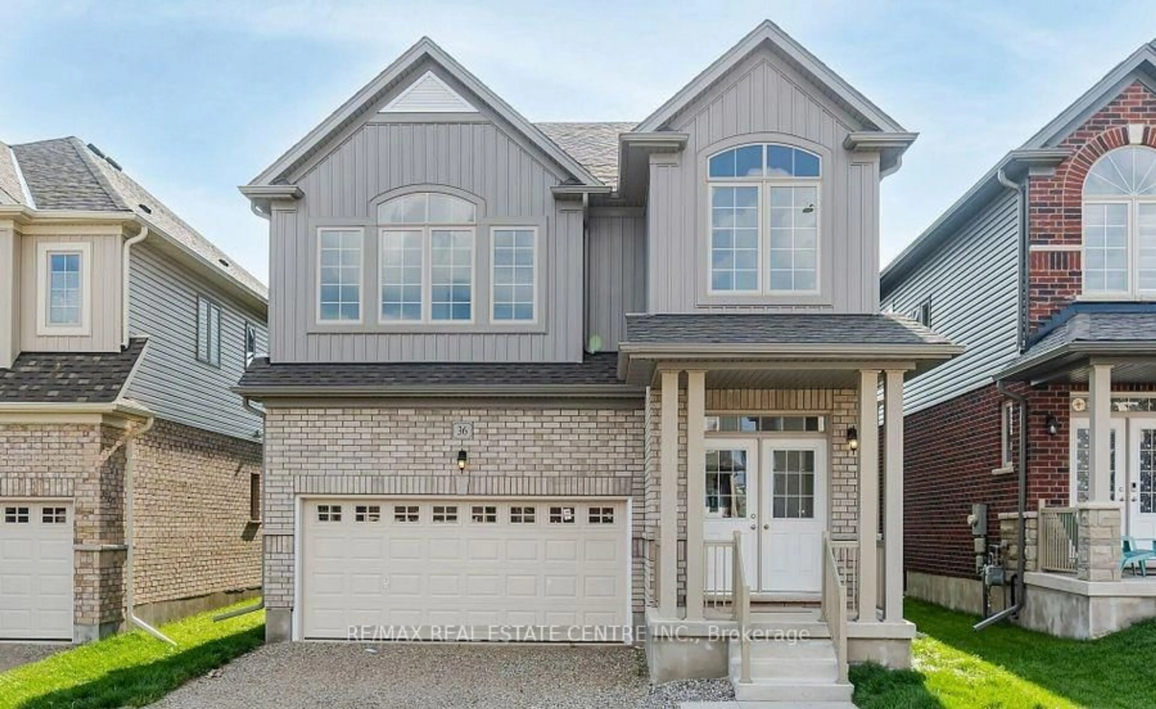 Home with brick exterior material, street for 36 Henry Maracle St, North Dumfries Ontario N0B 1E0
