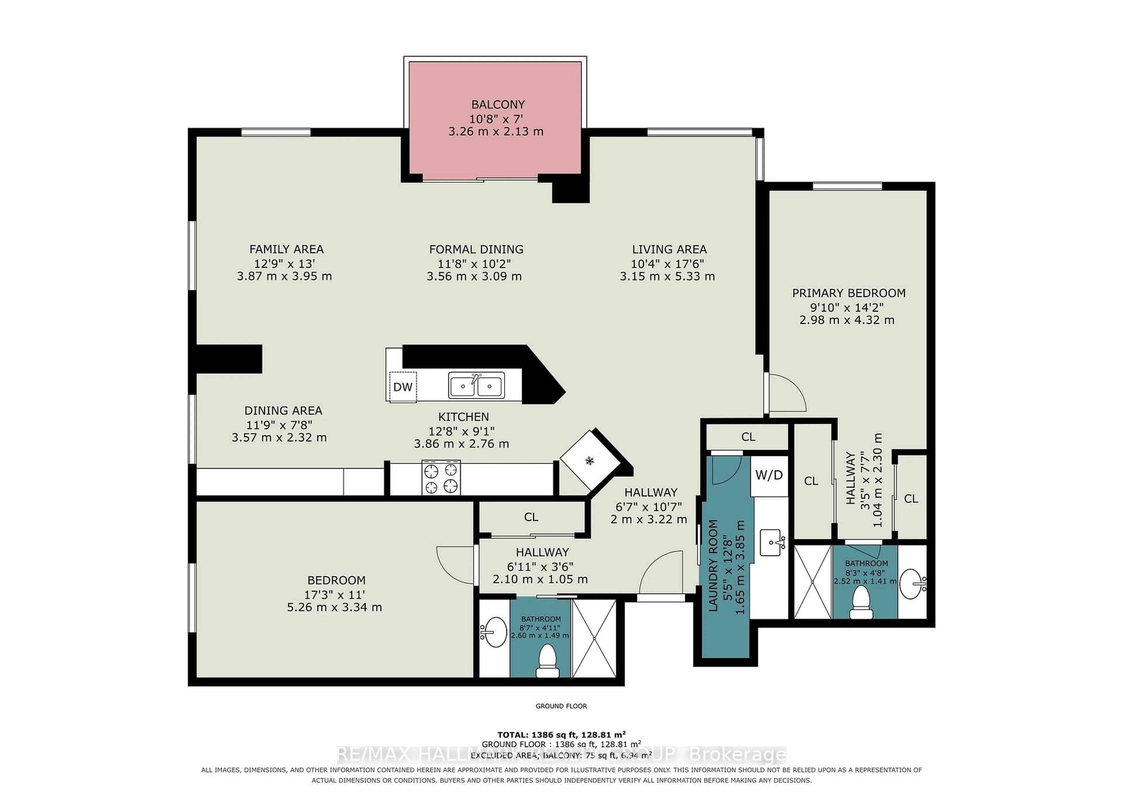 Floor plan for 545 St Laurent Blvd #805, Ottawa Ontario K1K 4H9