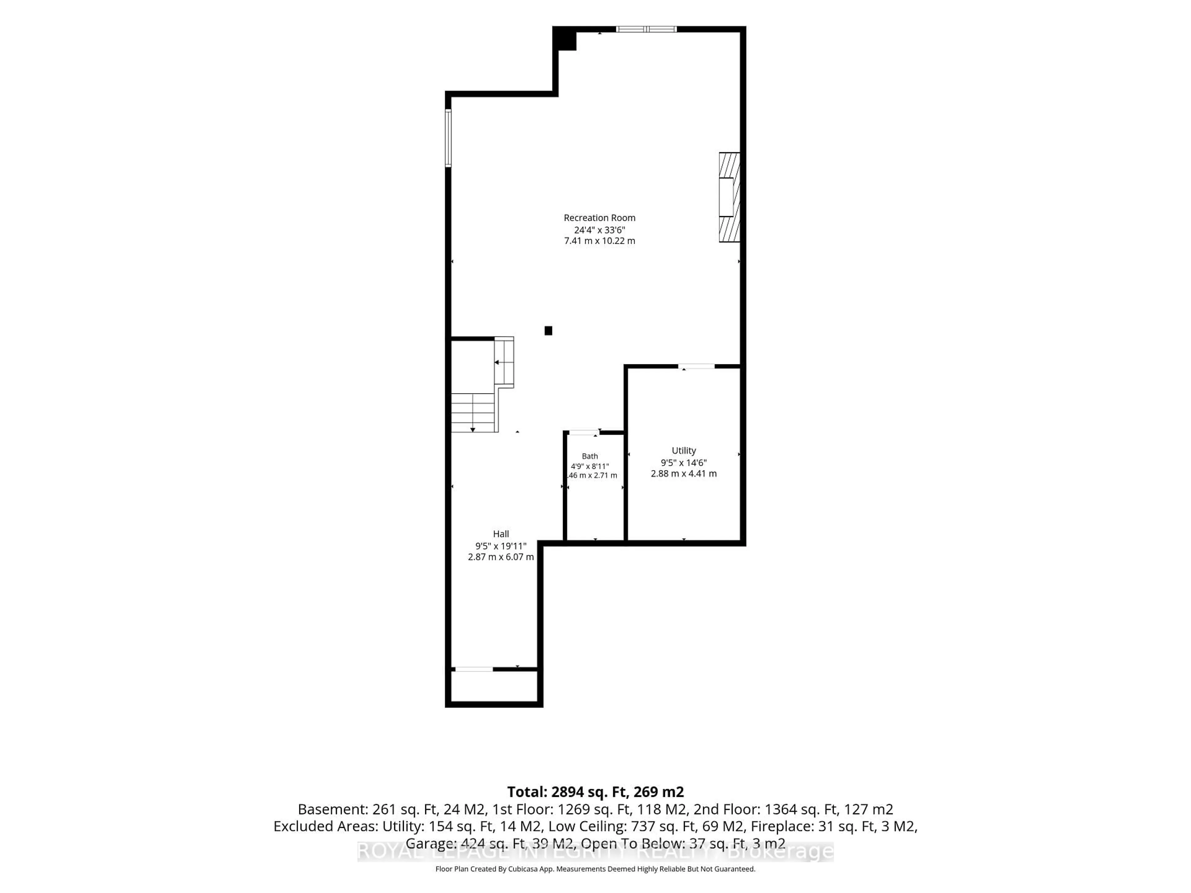 Floor plan for 300 Wigwas St, Ottawa Ontario K1K 4Z4