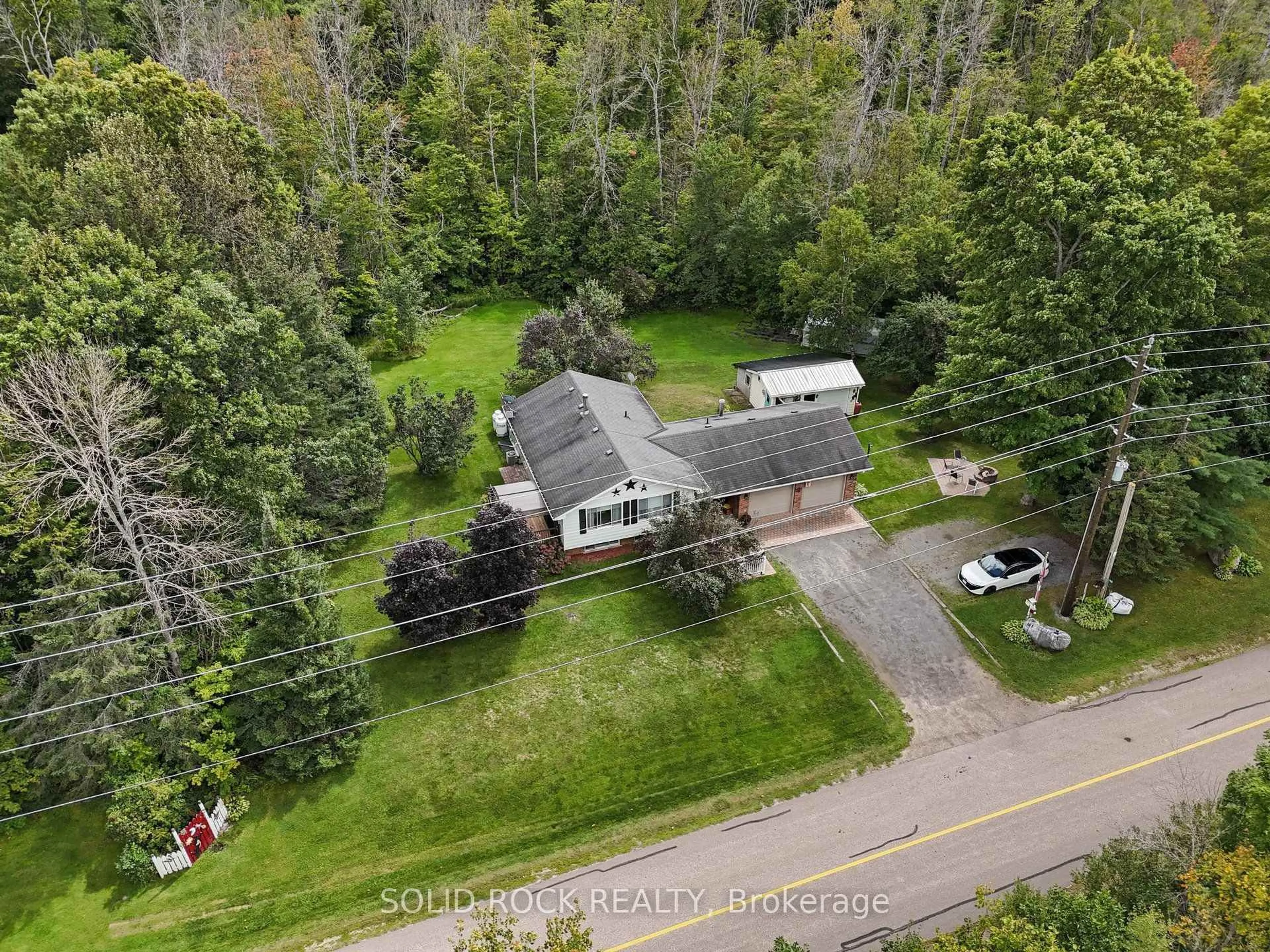 A pic from outside/outdoor area/front of a property/back of a property/a pic from drone, forest/trees view for 263 Maple Bend Rd, McNab/Braeside Ontario K7S 3H4