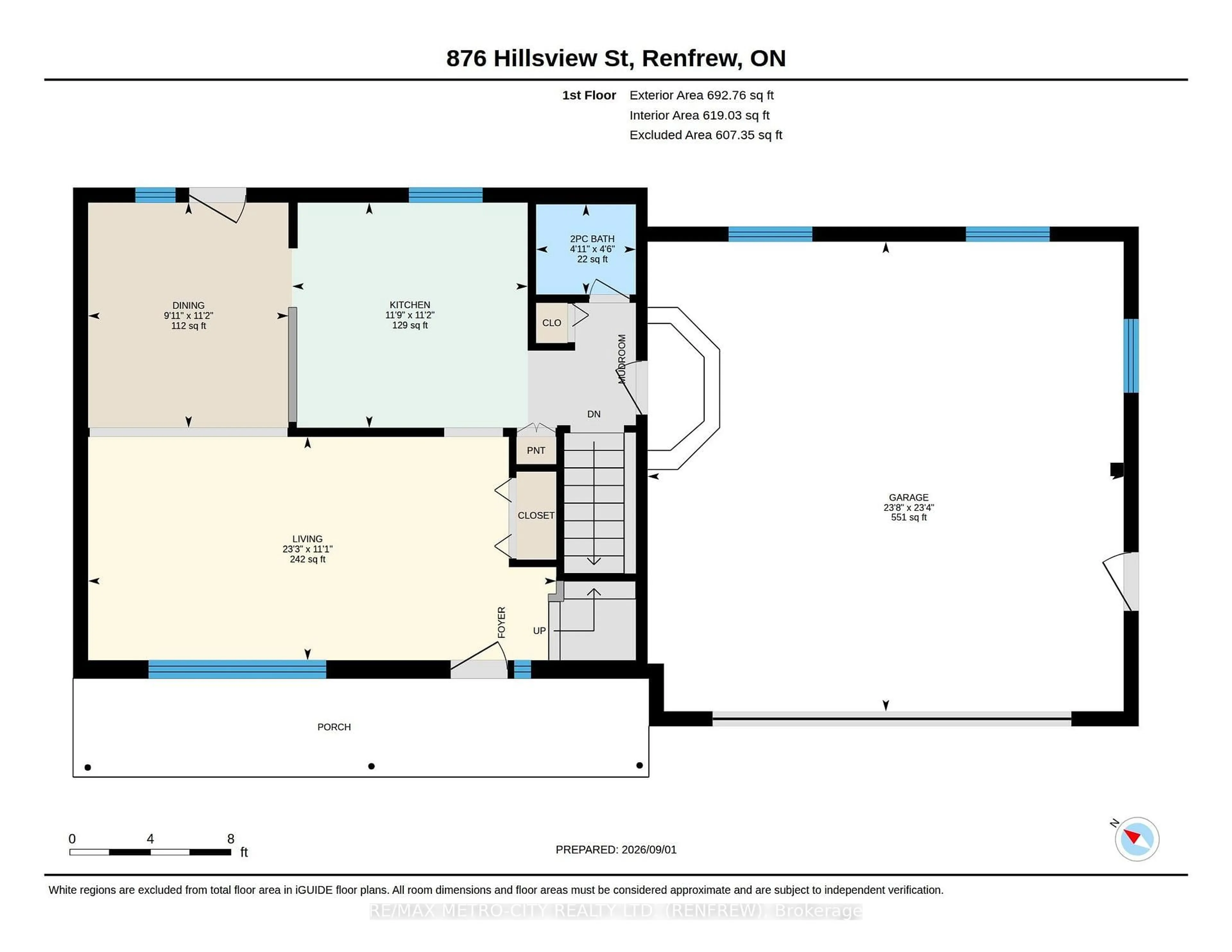 Floor plan for 876 Hillsview St, Renfrew Ontario K7V 4H8