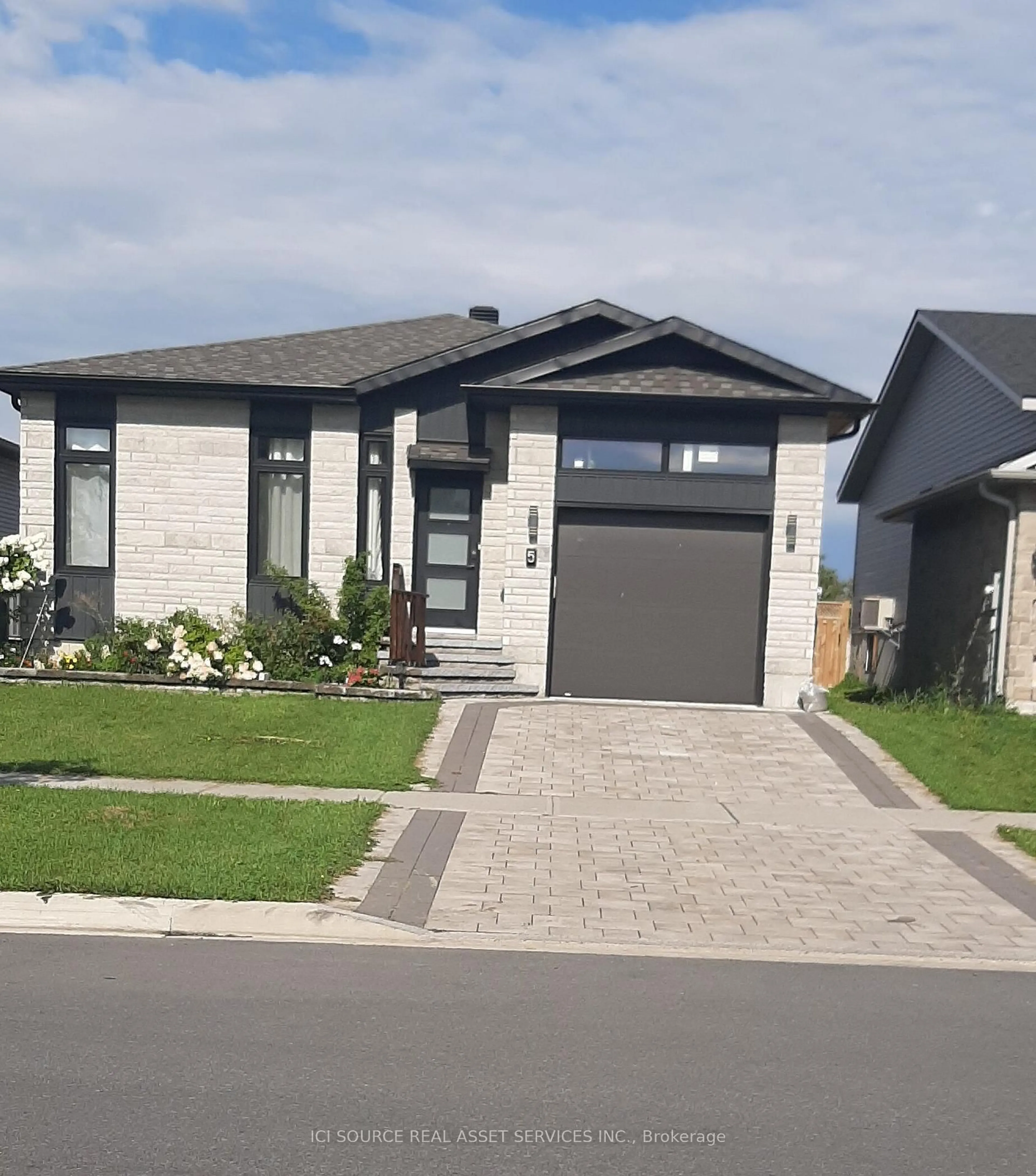 Home with brick exterior material, street for 5 Portland Dr, Cornwall Ontario K6H 0J4