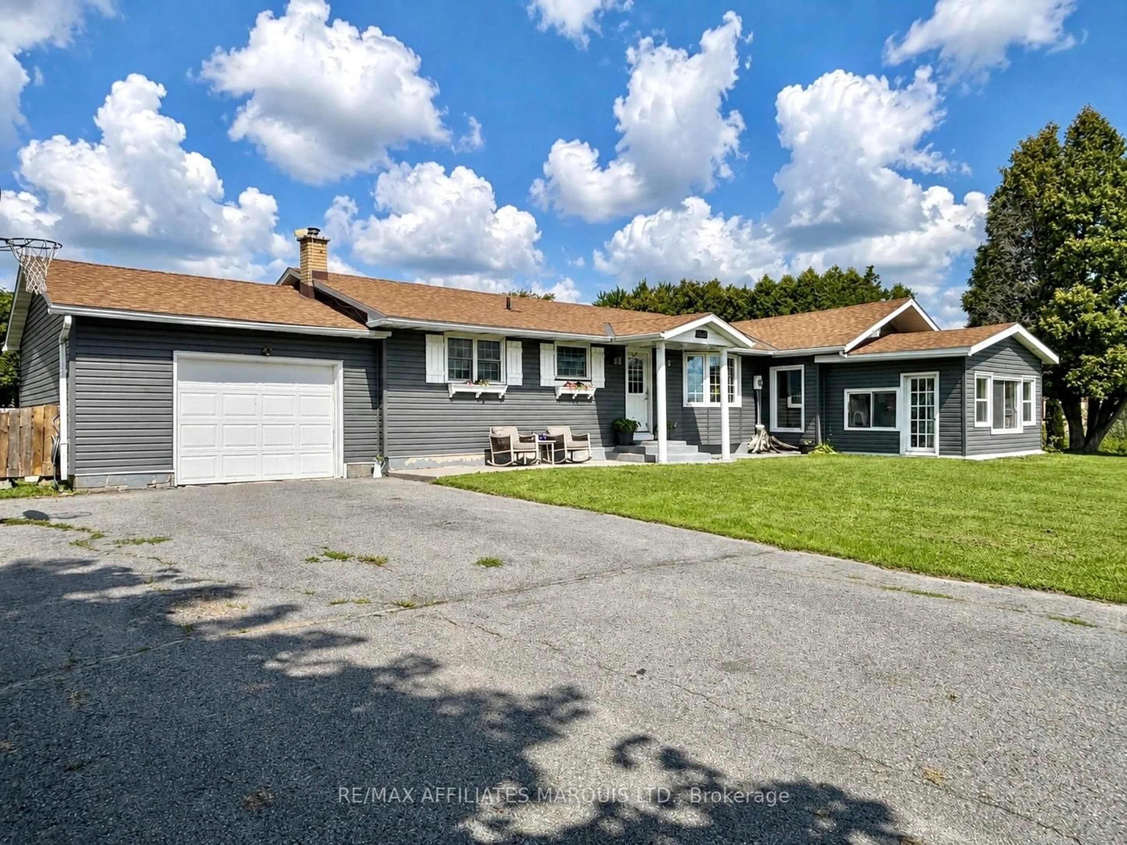 A pic from outside/outdoor area/front of a property/back of a property/a pic from drone, street for 15253 County Road 2 Rd, South Stormont Ontario K0C 1M0