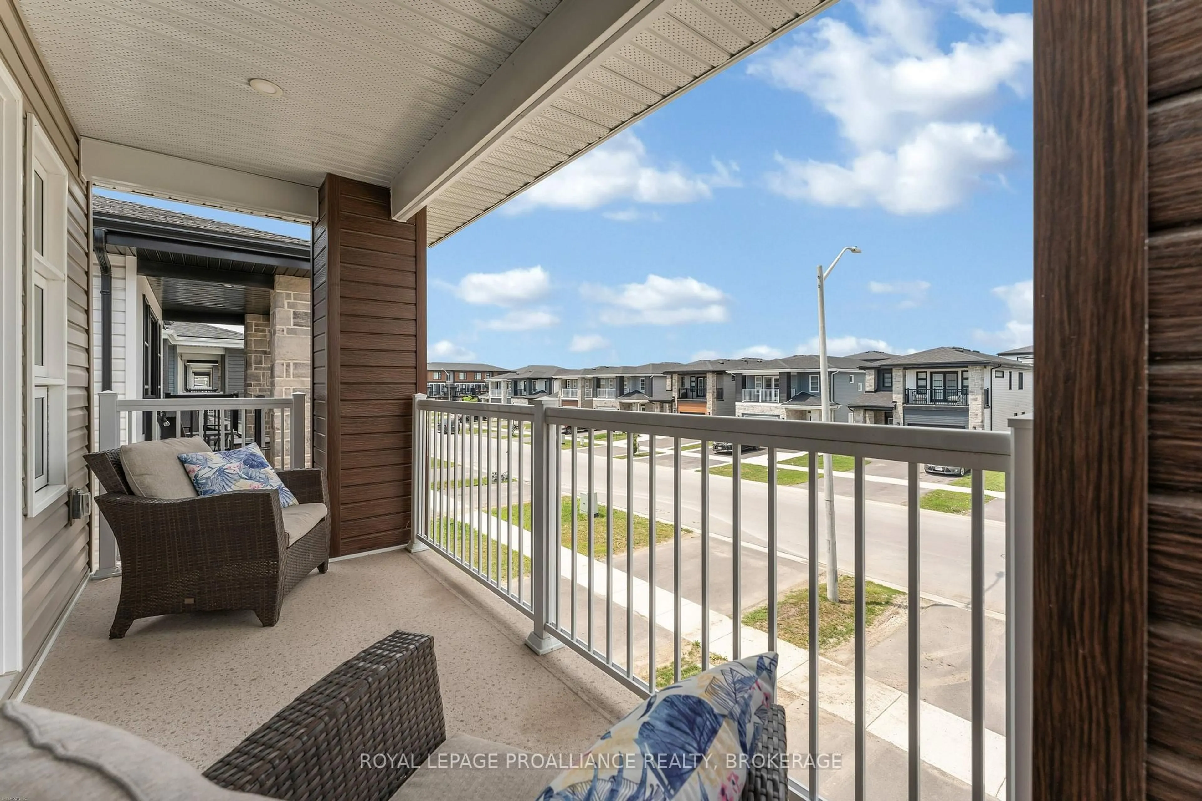 Balcony in the apartment, water/lake/river/ocean view for 24 Walden Pond Dr, Loyalist Ontario K7N 0E8