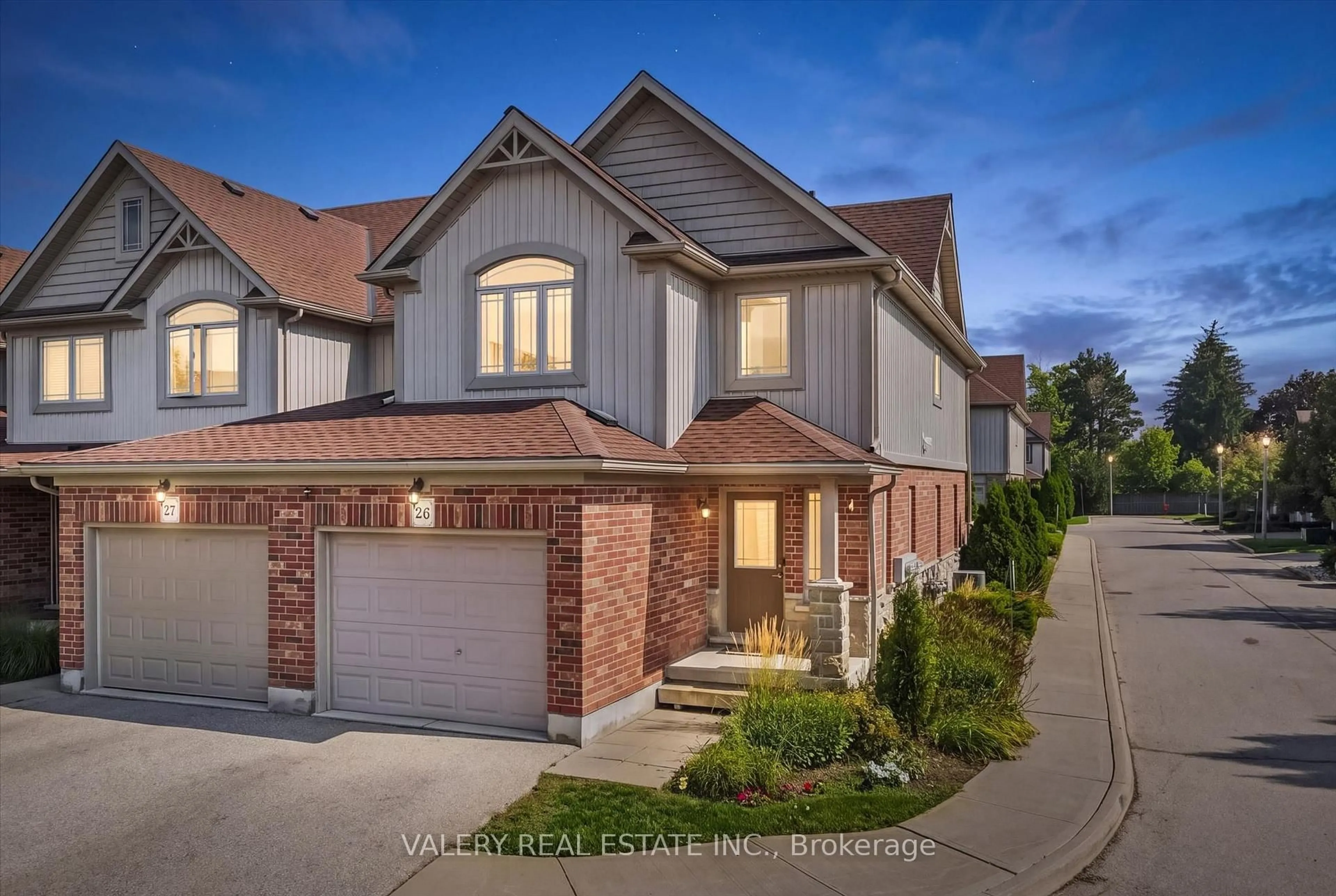 Home with brick exterior material, street for 355 MacAlister Blvd #26, Guelph Ontario N1G 0C7