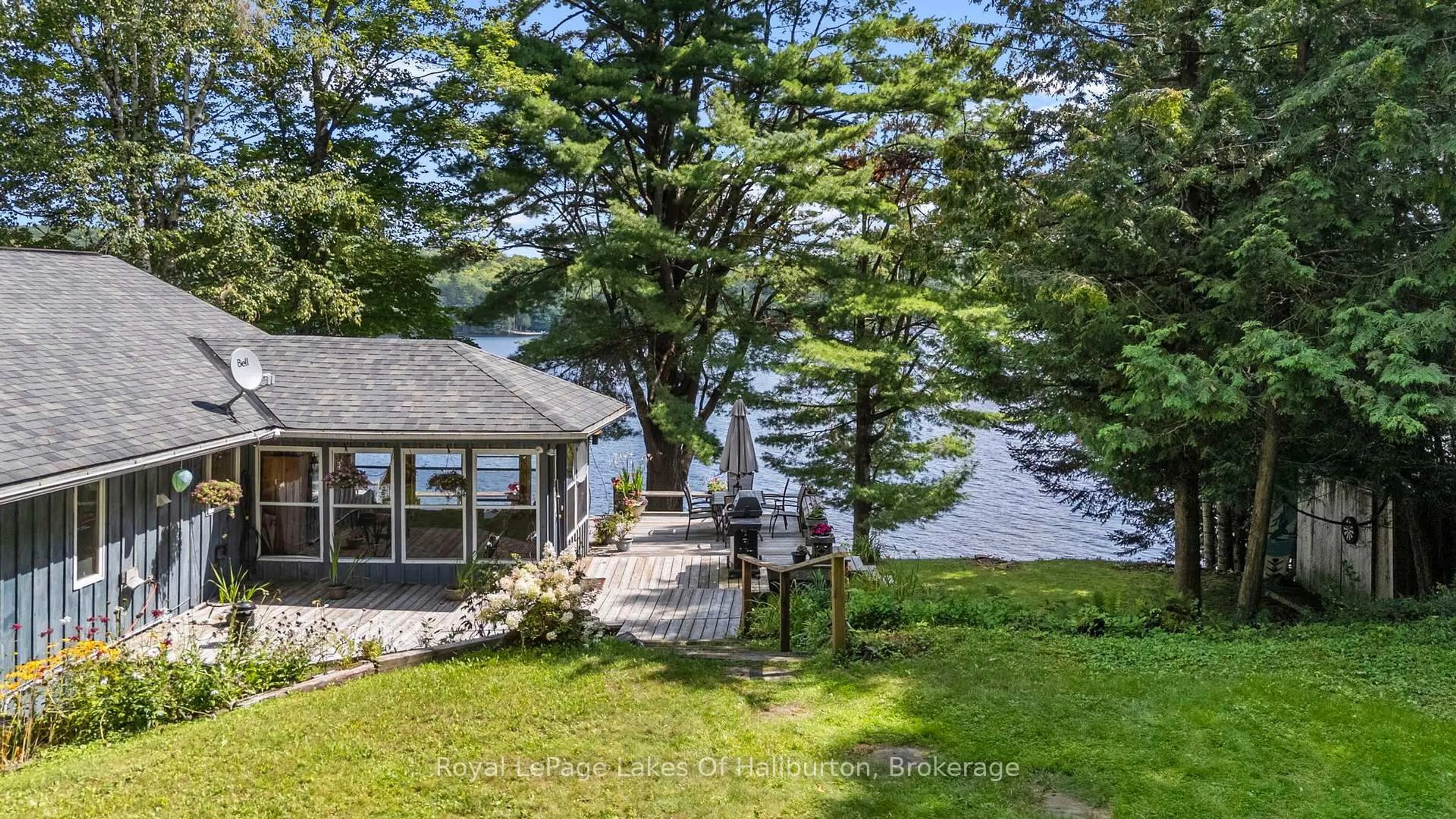 Patio, water/lake/river/ocean view for 1035 Triple Creek Lane, Algonquin Highlands Ontario K0M 1S0