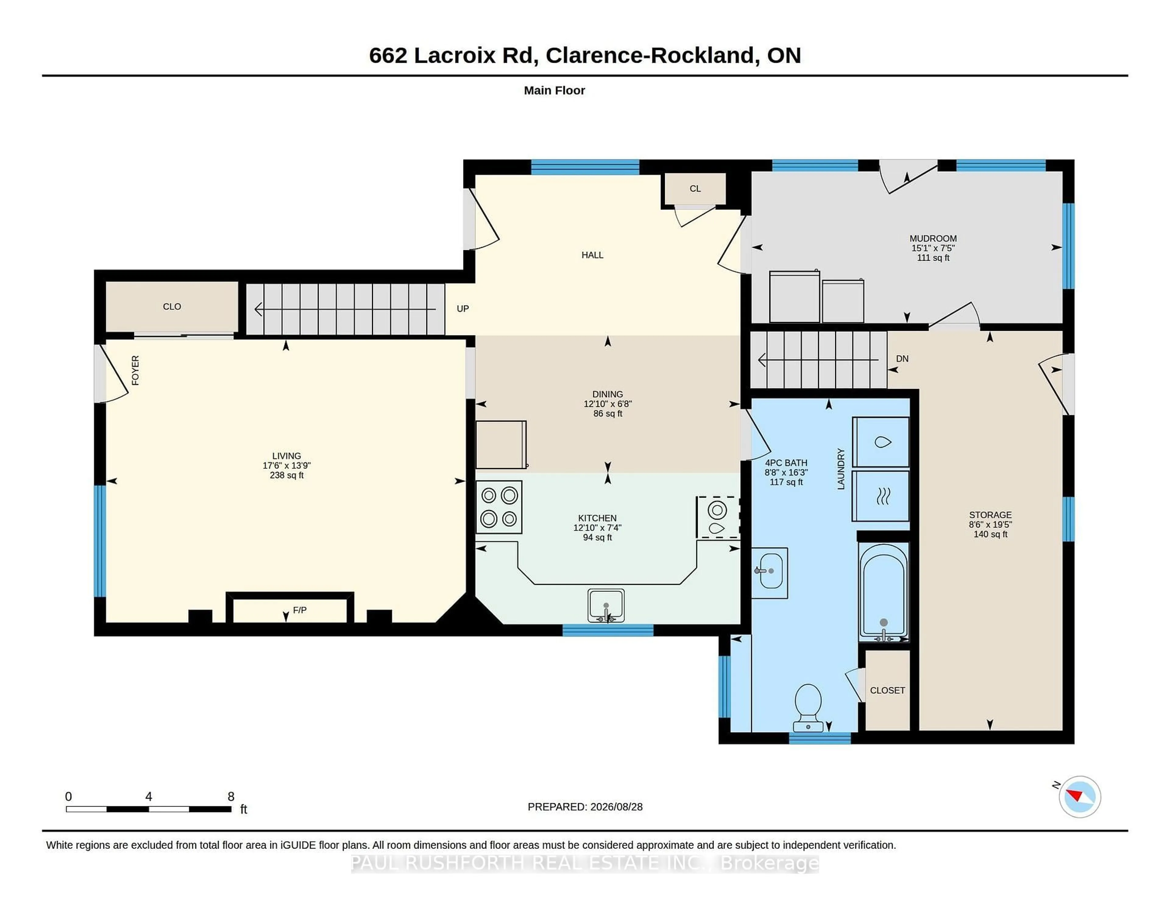 Floor plan for 662 Lacroix Rd, Clarence-Rockland Ontario K0A 2A0