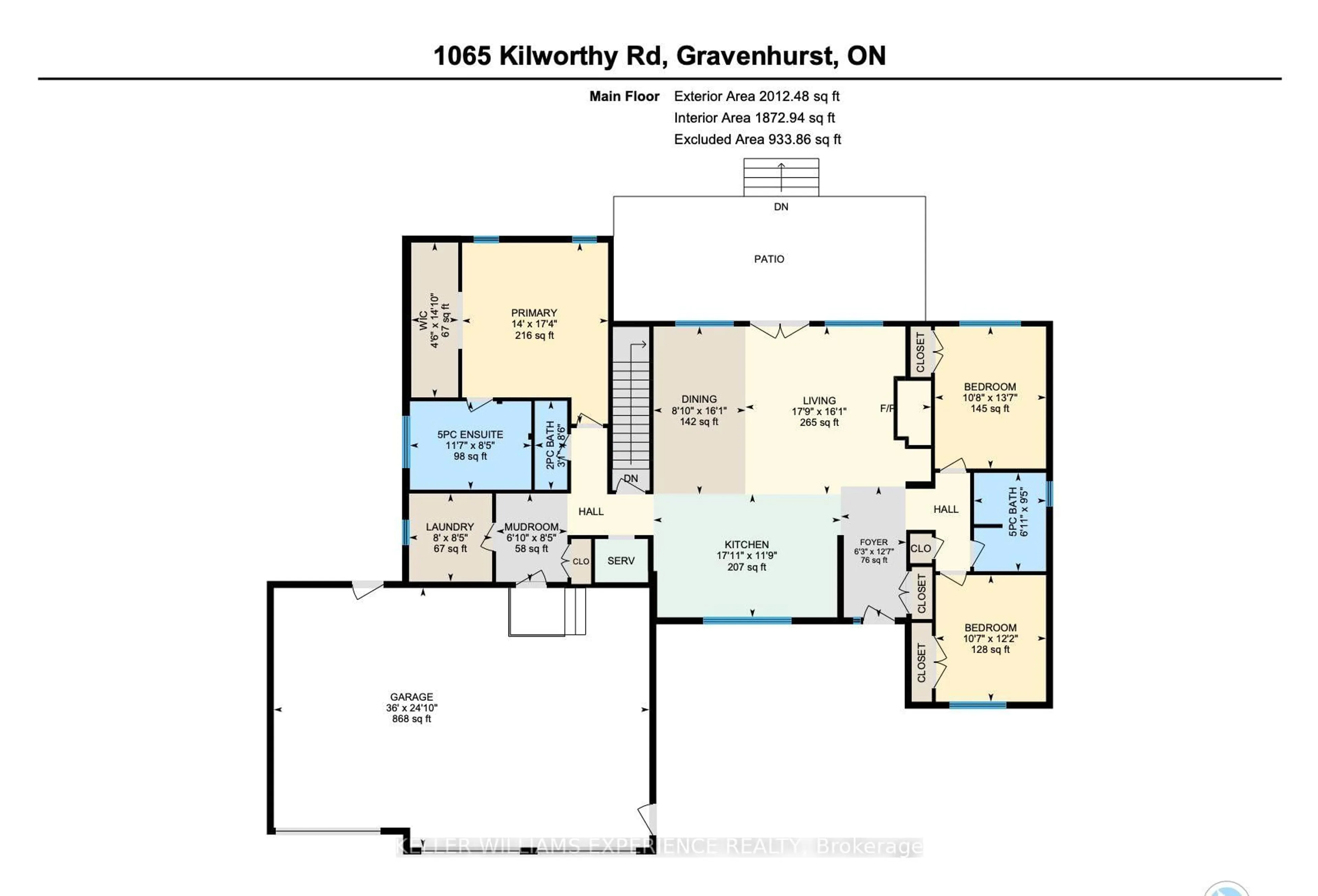 Floor plan for 1065 Kilworthy Rd, Gravenhurst Ontario P0E 1G0