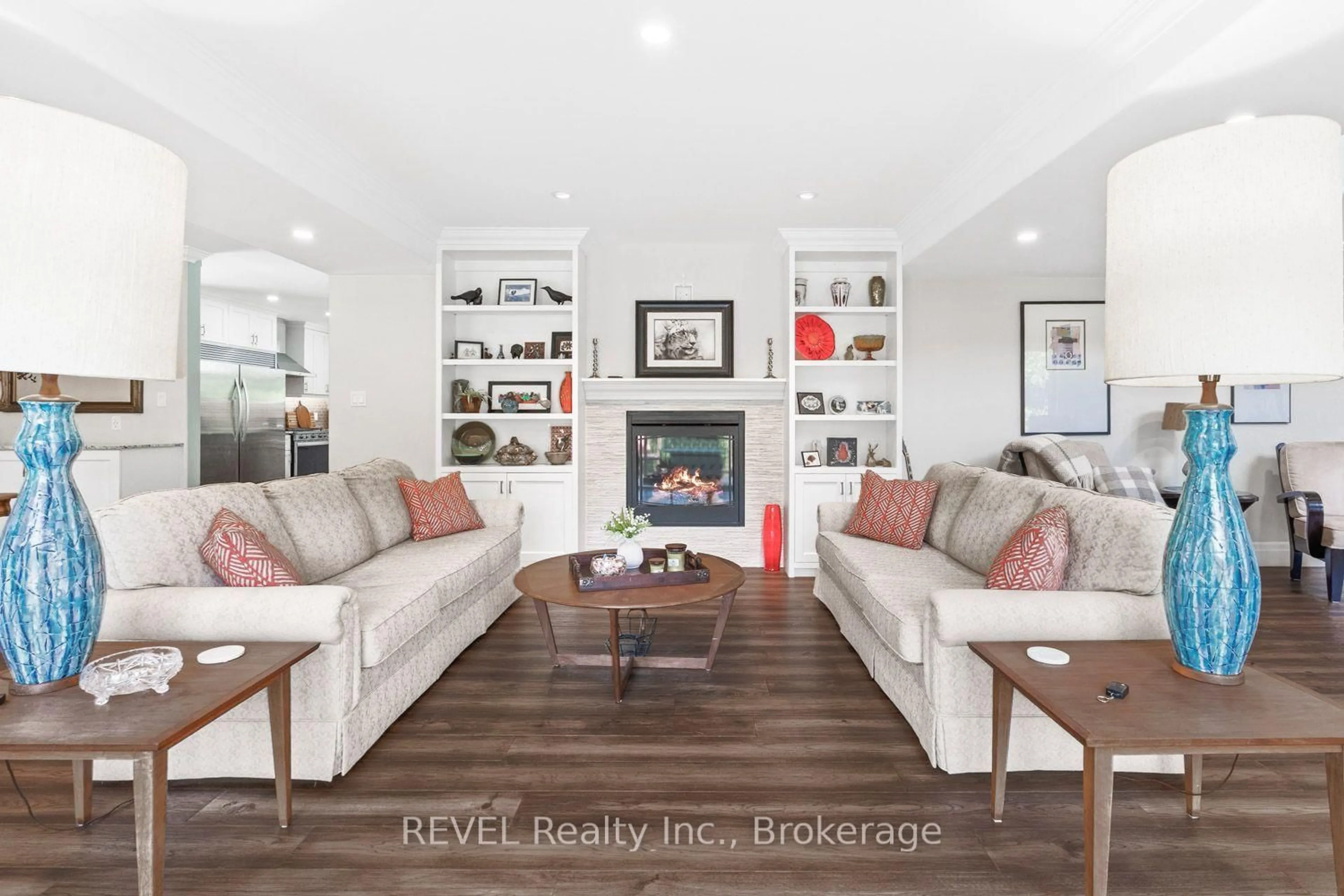 Living room with furniture, wood/laminate floor for 208 Ski Hill Rd, Kawartha Lakes Ontario L0A 1A0