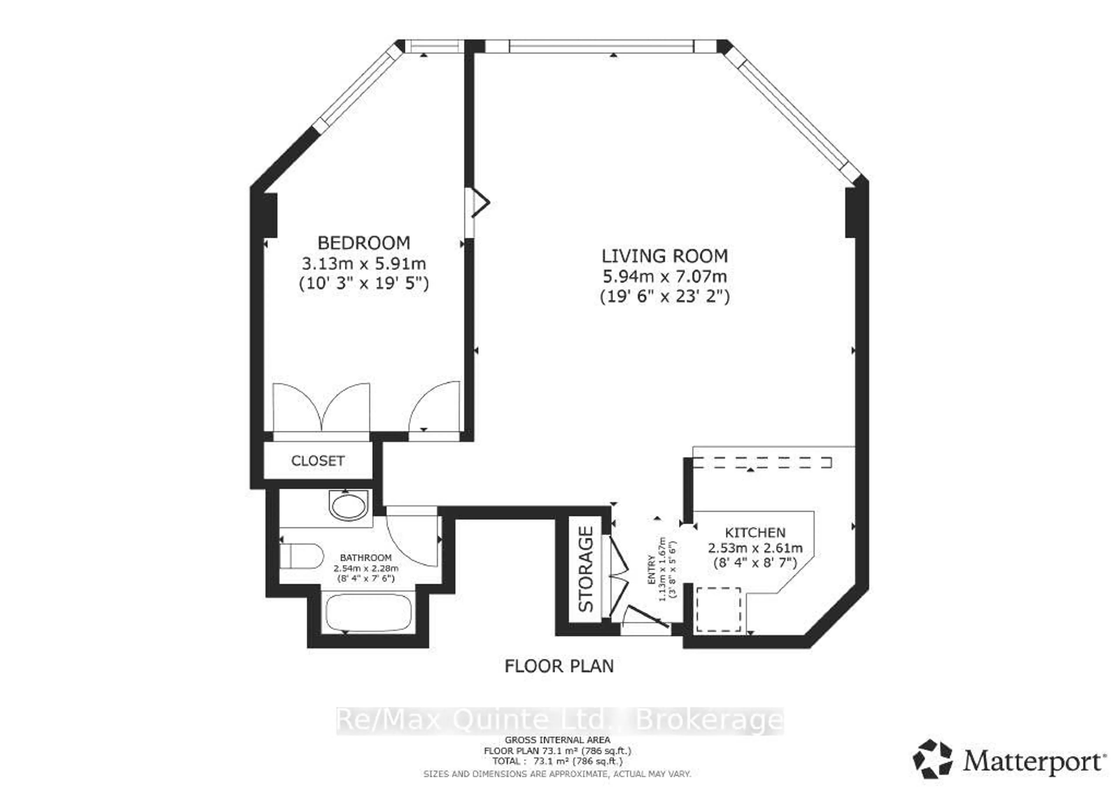 Floor plan for 350 FRONT St #803, Belleville Ontario K8N 5M5
