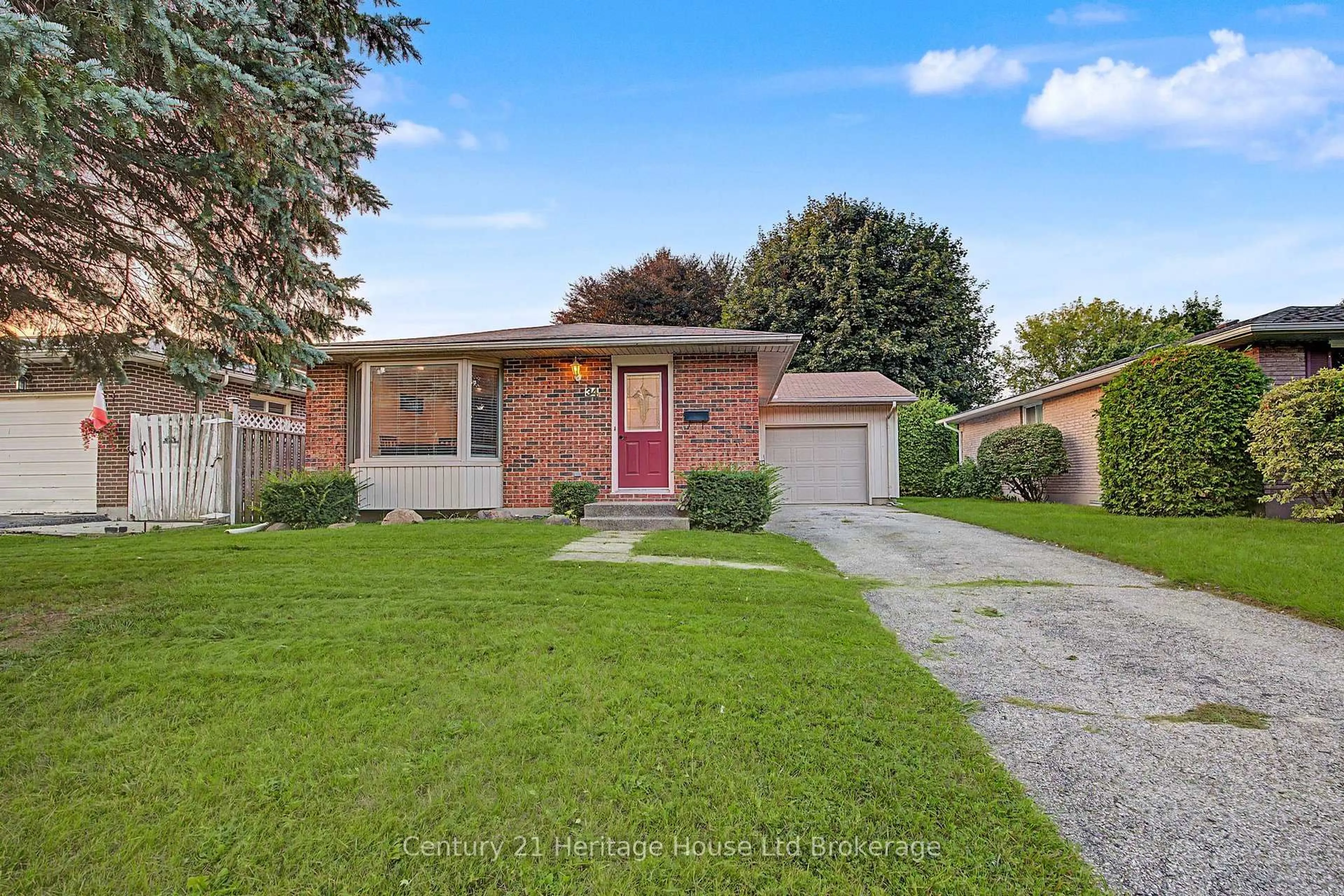 Home with brick exterior material, street for 34 Centennial Ave, Tillsonburg Ontario N4G 4R6