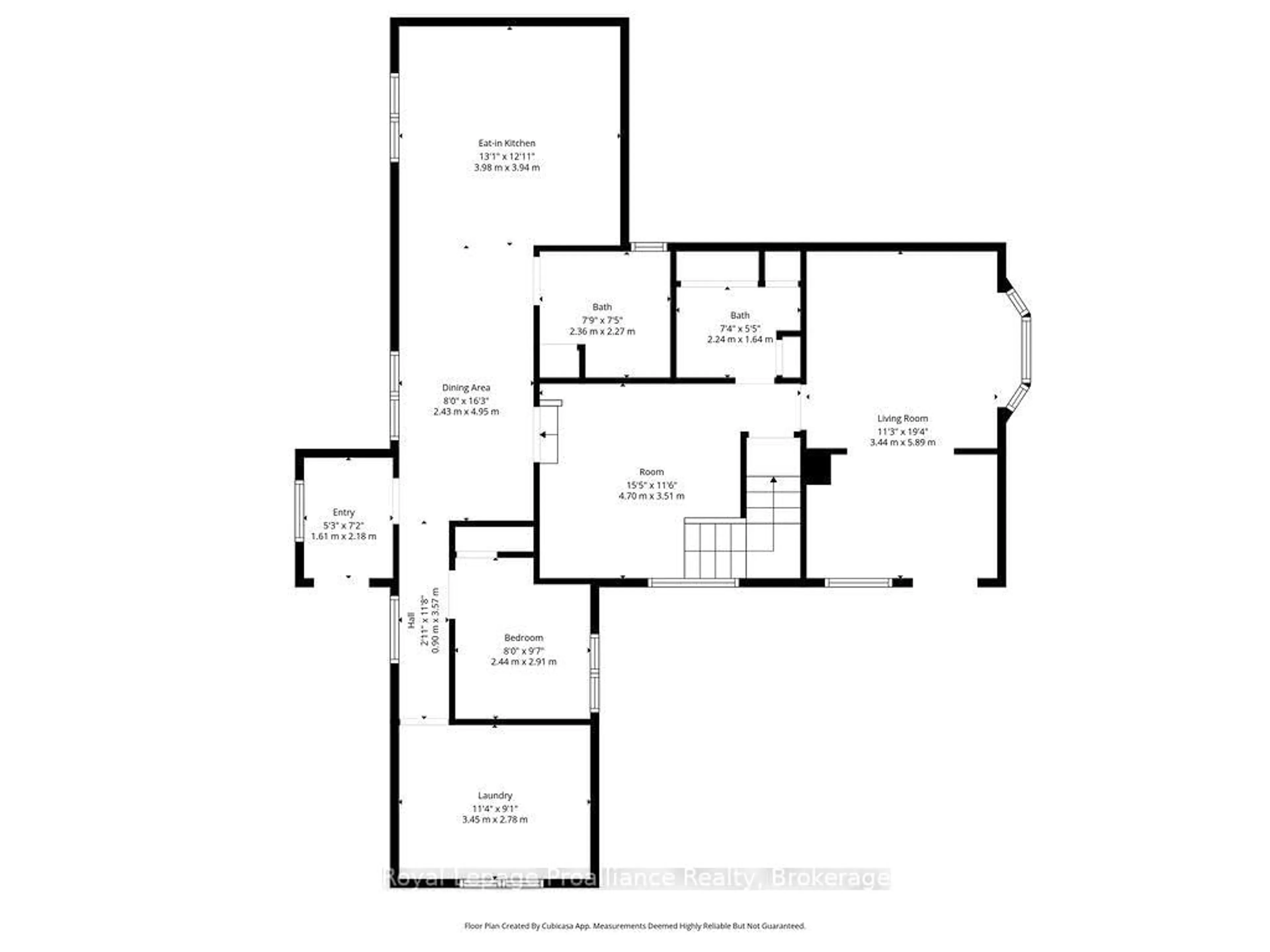 Floor plan for 294 Moira St, Belleville Ontario K8P 2T1