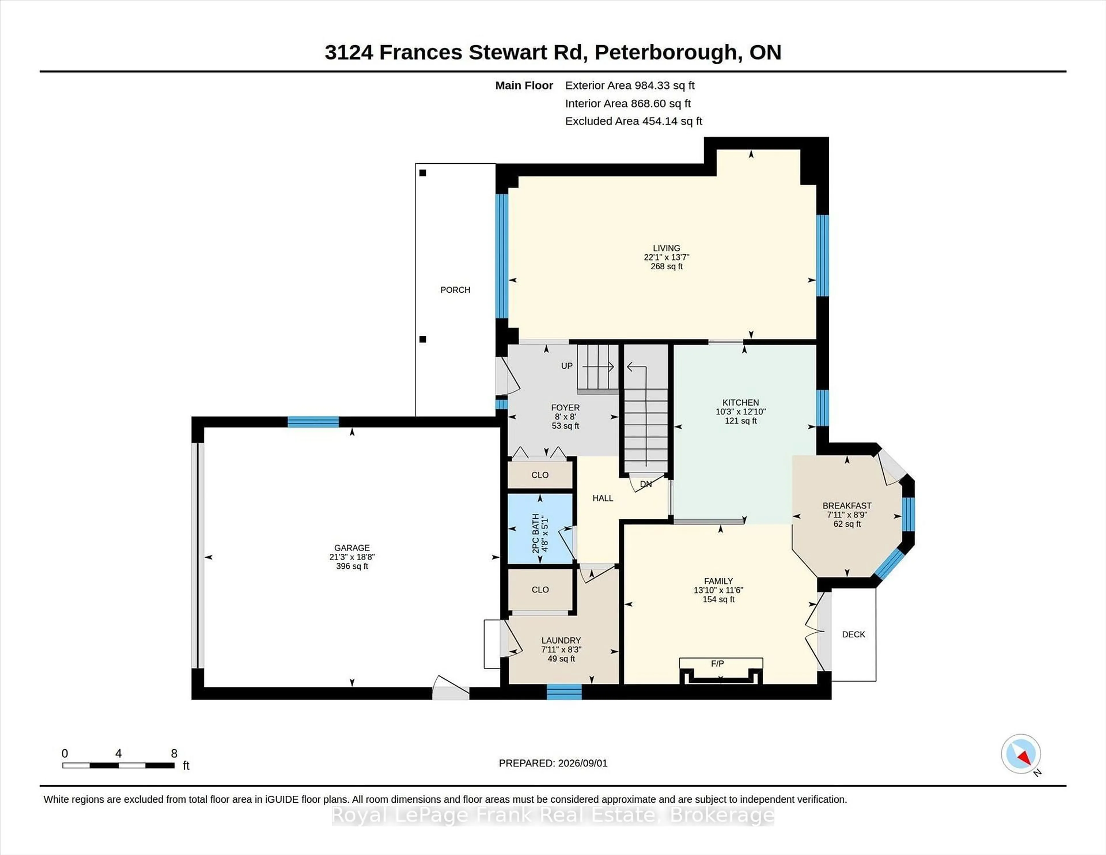 Floor plan for 3124 Frances Stewart Rd, Peterborough Ontario K9H 7L3