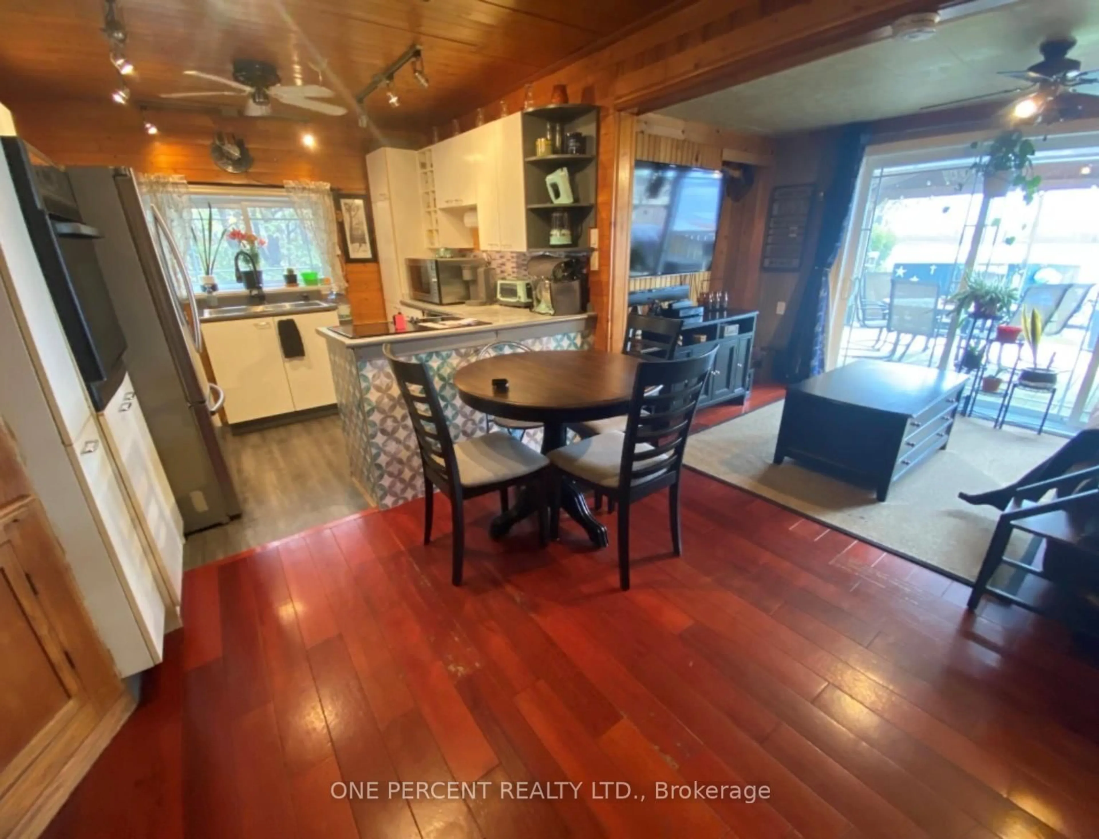 Open concept kitchen, wood/laminate floor for 19024 County Road 2 Rd, South Glengarry Ontario K6H 5R5