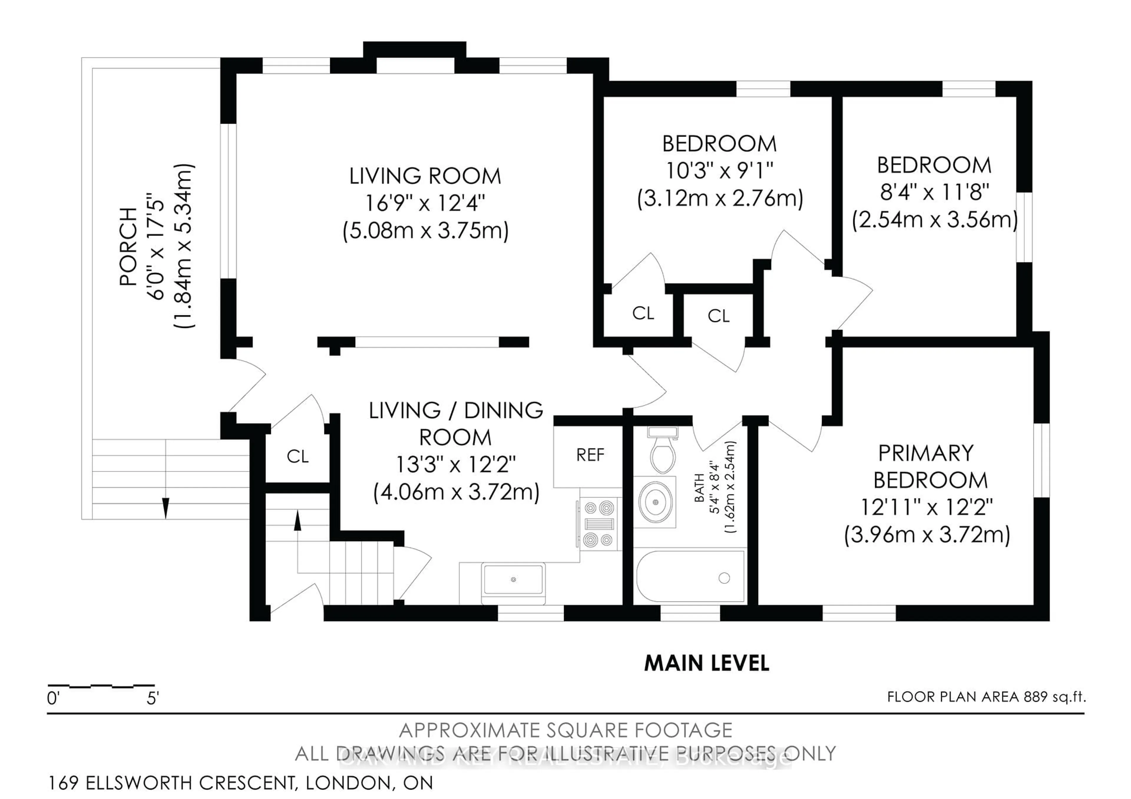 Floor plan for 169 Ellsworth Cres, London East Ontario N5W 1J5